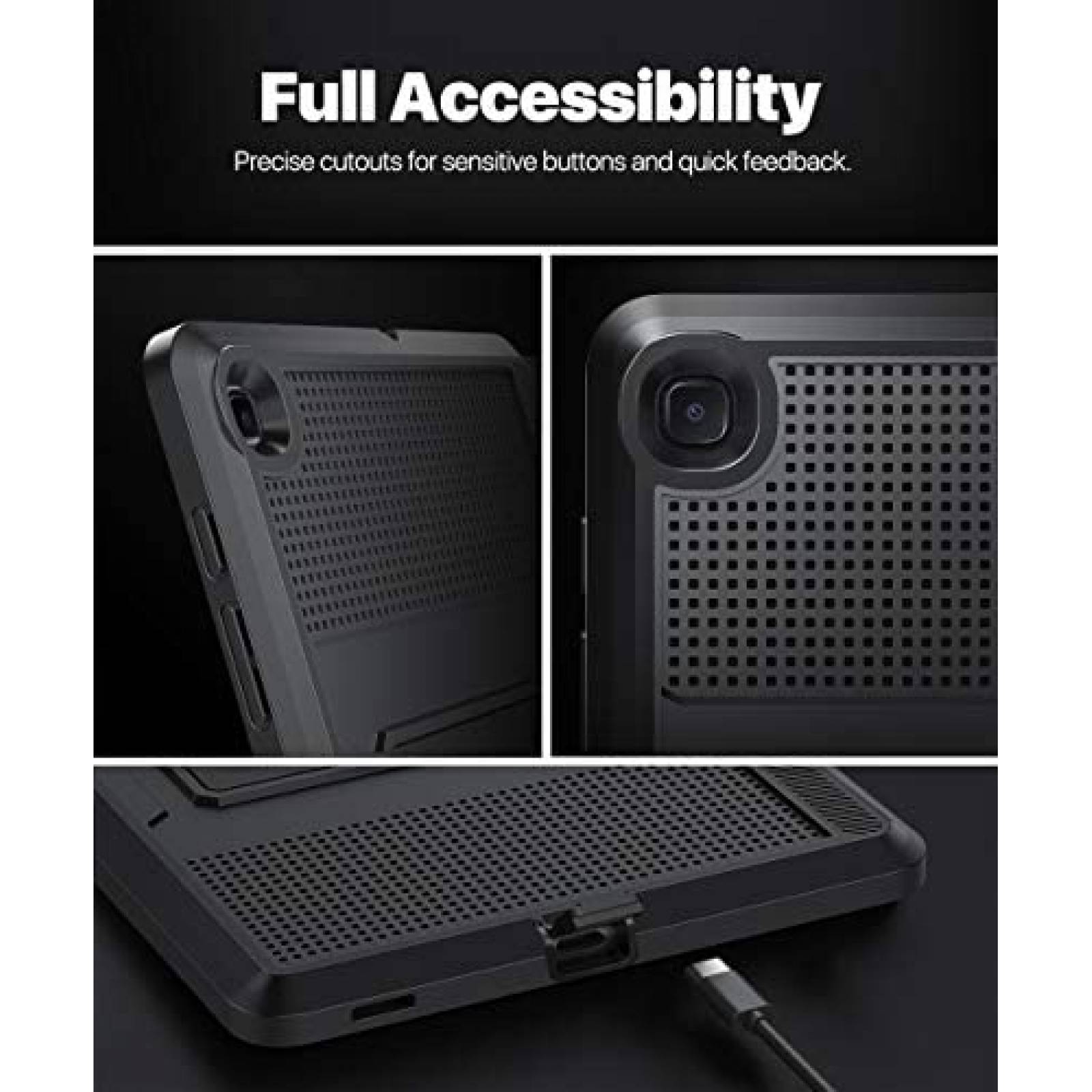 MOKO, . Funda MOKO uso rudo para Samsung Tab A 8.4 2020 (SM-T307) -  Negra, TODOparaSMARTPHONES