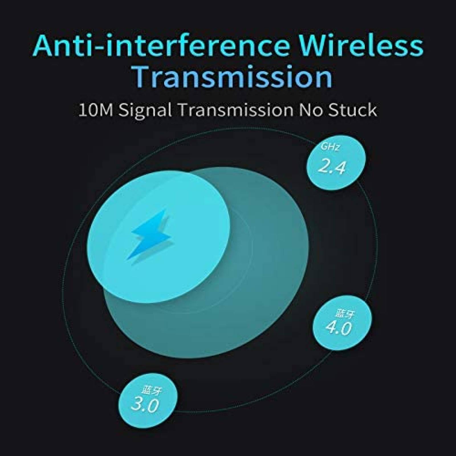 Teclado Rapoo Mouse Bluetooth inalambrico 2.4G -Negro