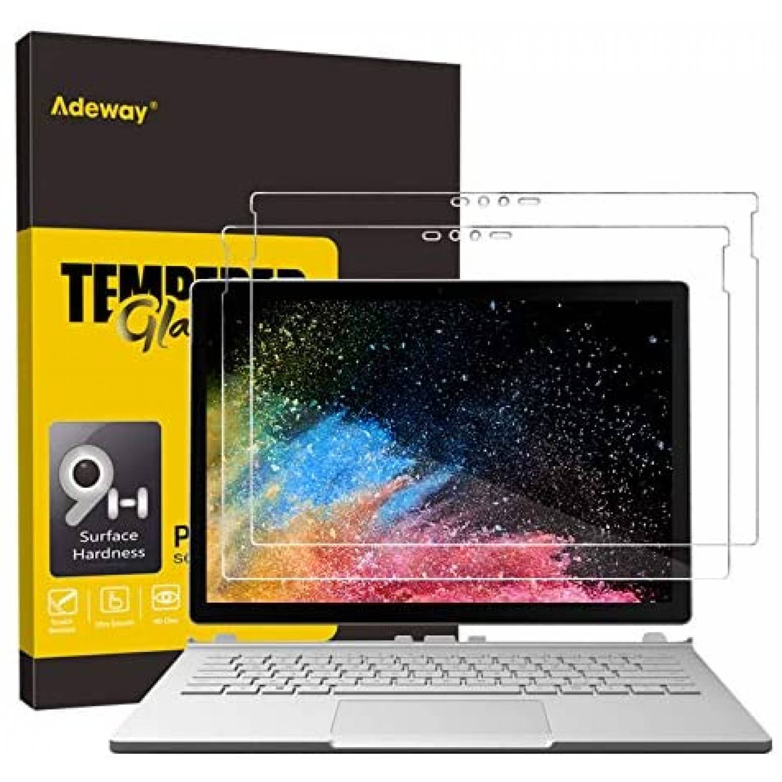 Protector de Pantalla Adeway para Surface Book 13.5'' 2 Pzs