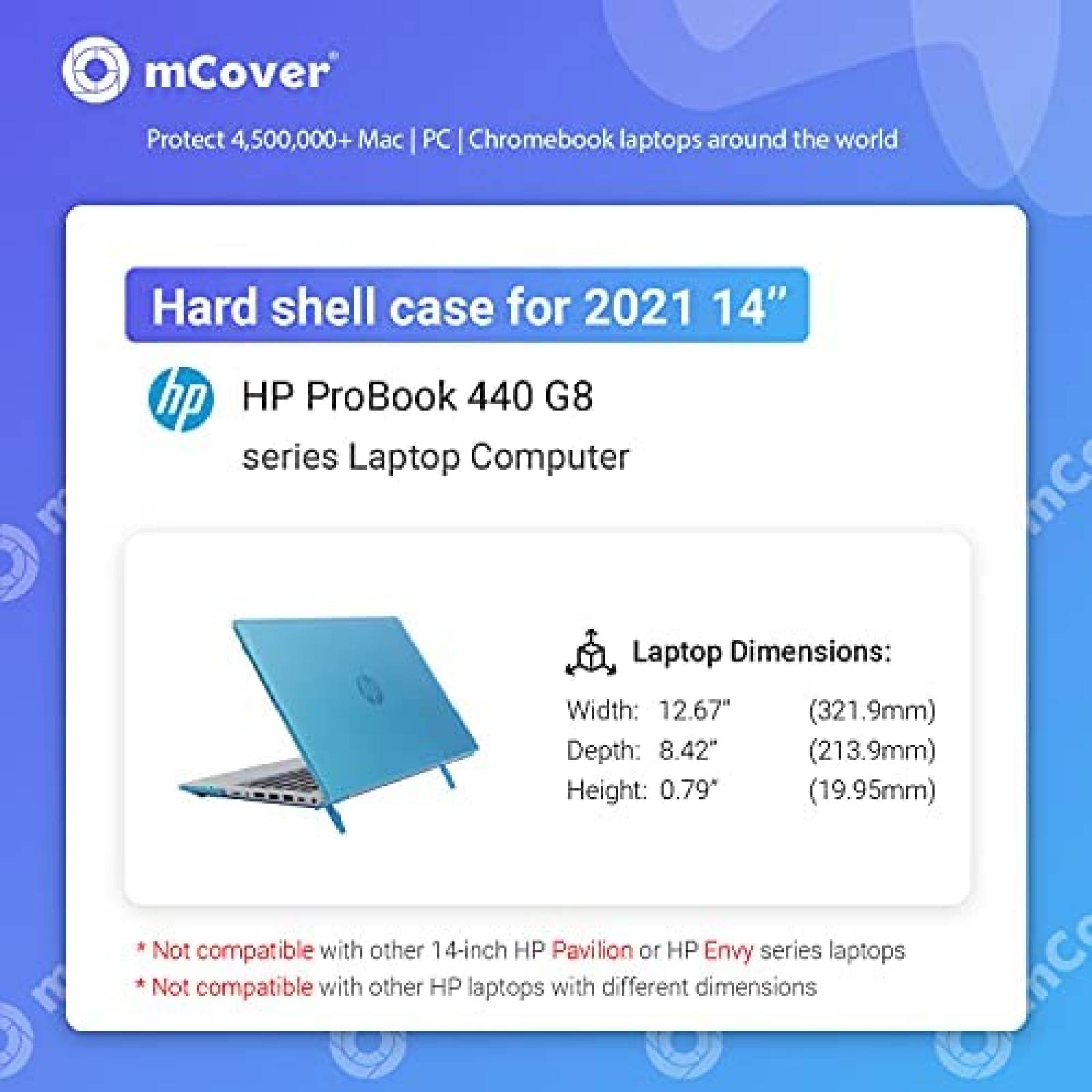 Carcaza laptop mCover mCover-HP-ProBook-440-G8-PINK 14"