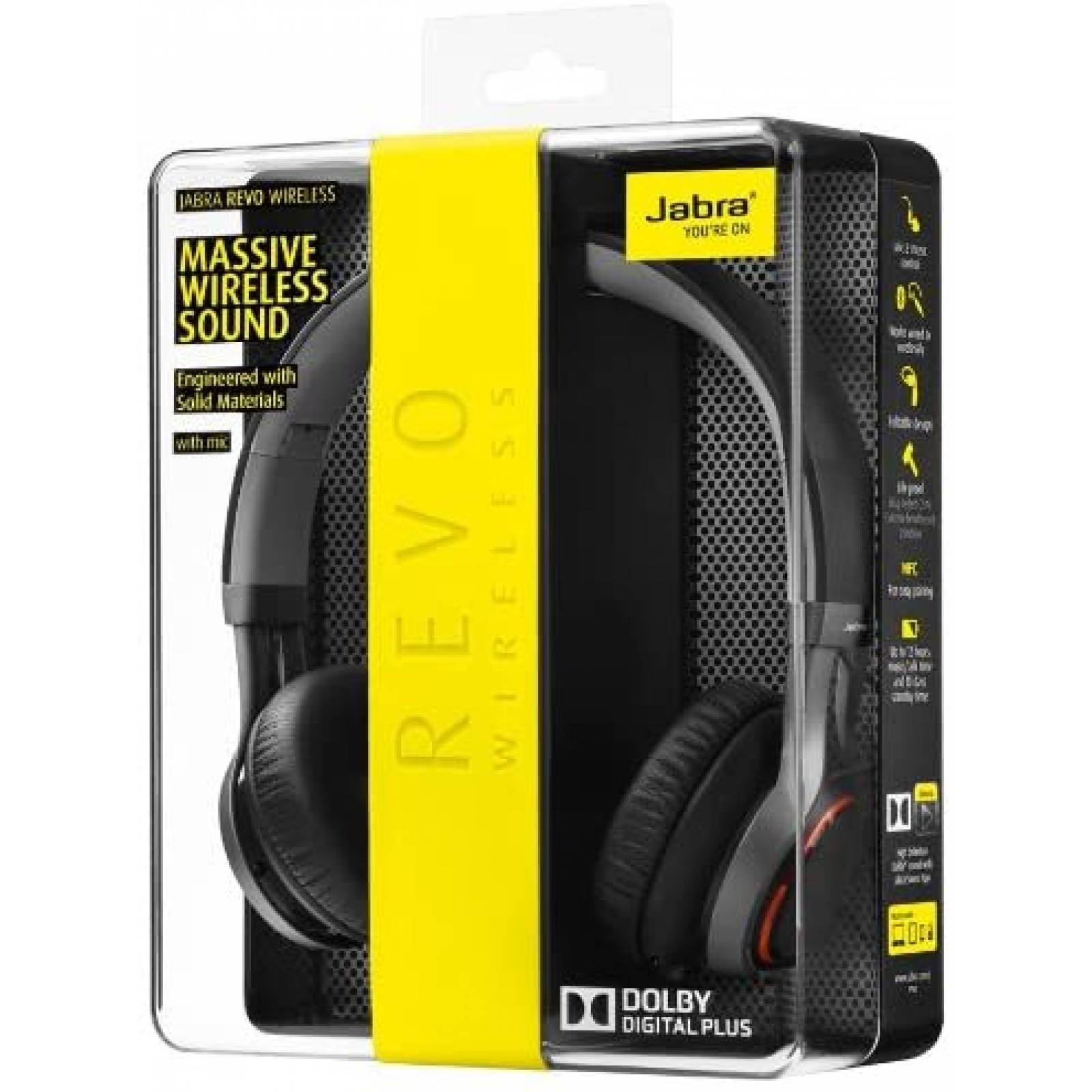 Auriculares Jabra REVO Wireless Inalambrico Bluetooth -Negro