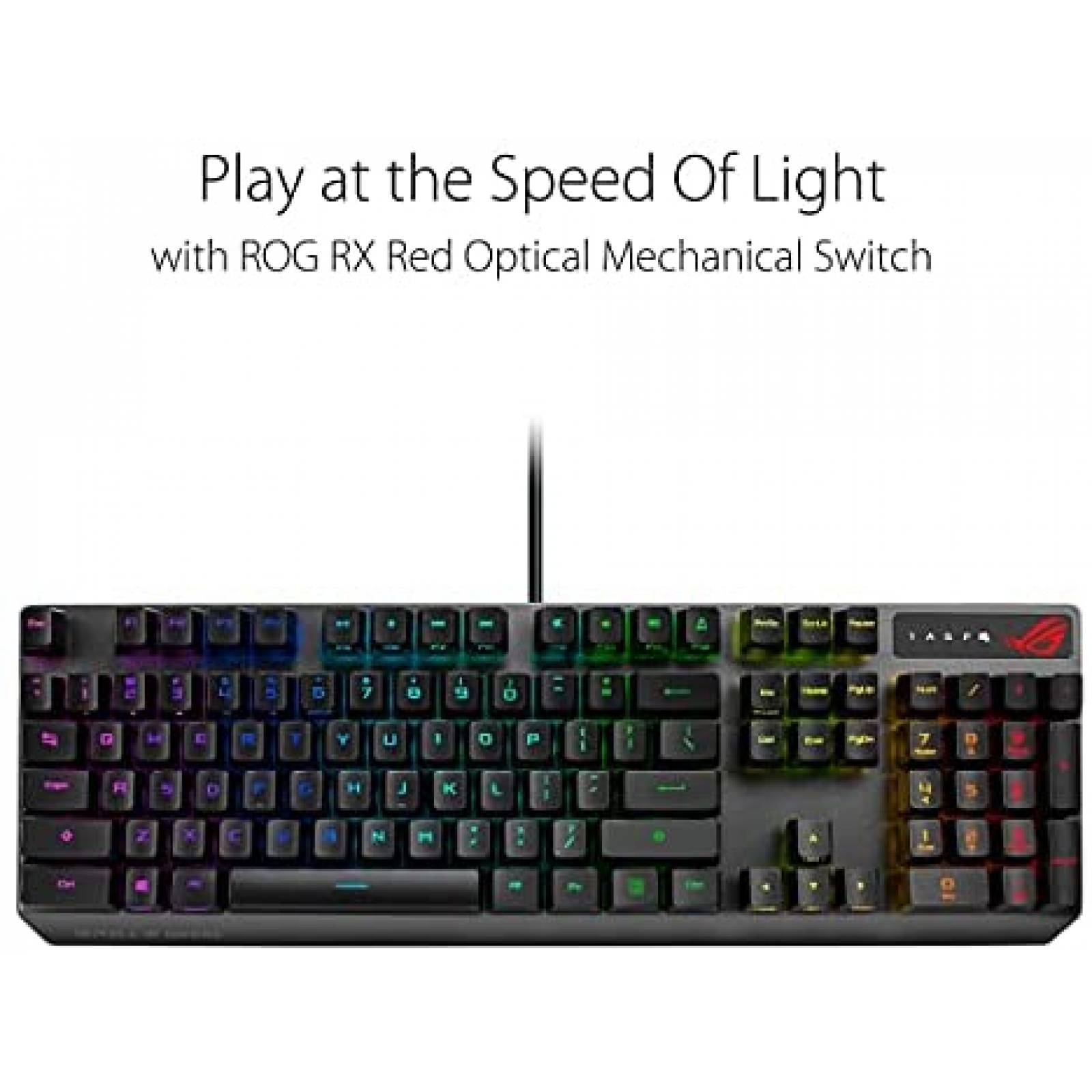 Teclado Gamer ASUS ROG Strix Scope RX iluminacion RGB Aura