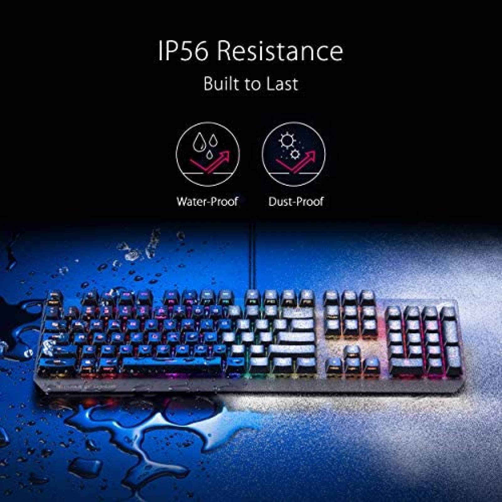 Teclado Gamer ASUS ROG Strix Scope RX iluminacion RGB Aura