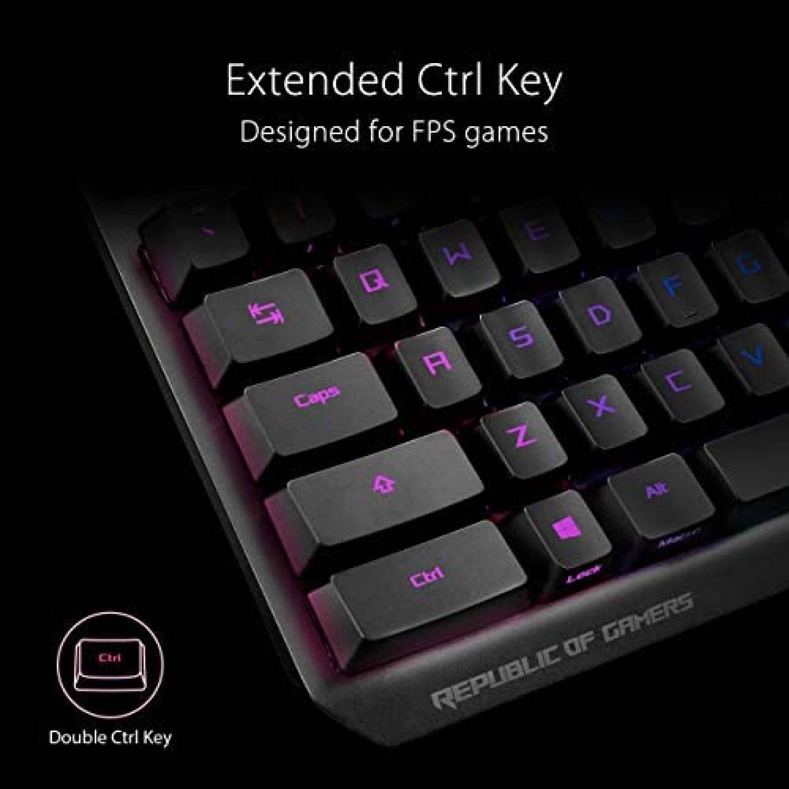 Teclado Gamer ASUS ROG Strix Scope RX iluminacion RGB Aura