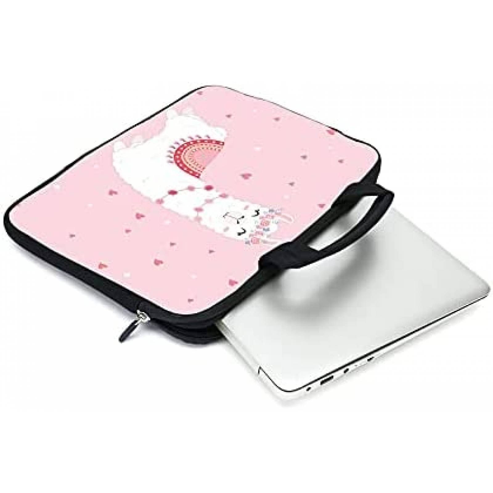 Maletin XMBFZ Para Laptop 11.6-12.1'' Dibujo Alpaca -Rosa
