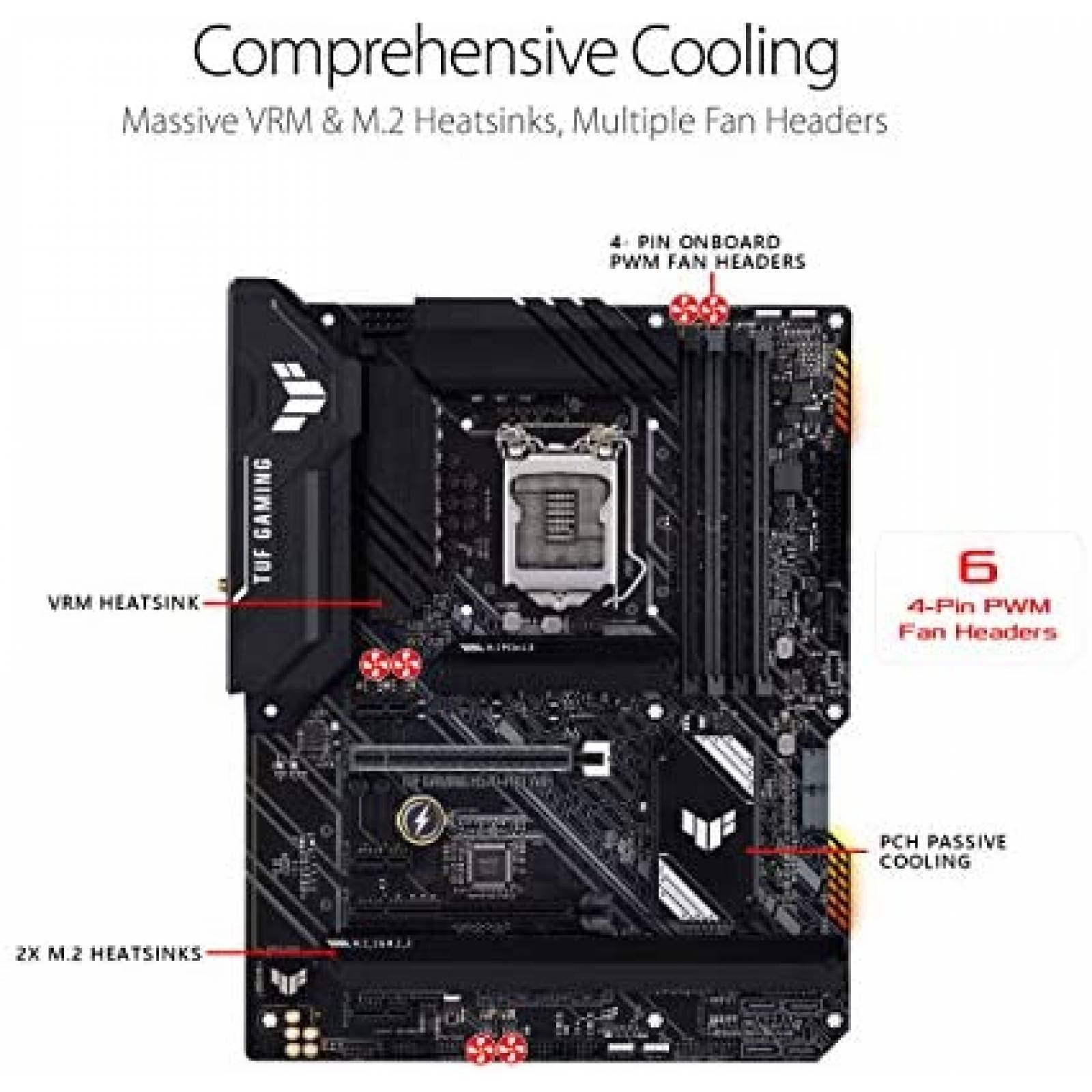 Tarjeta madre ASUS TUF Gaming H570-PRO 2.5Gb PCIe4.0