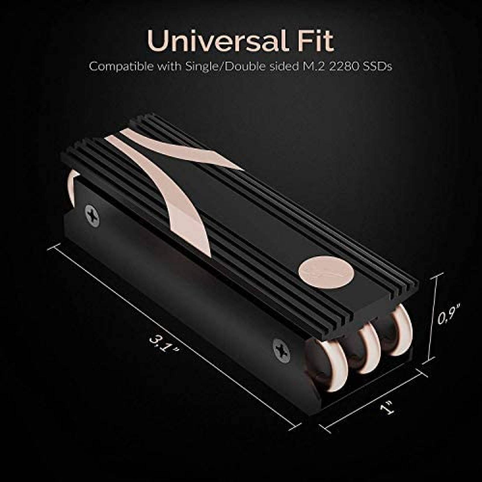 Disipador de calor Sabrent SB-HTSK M.2 2280 SSD Rocket