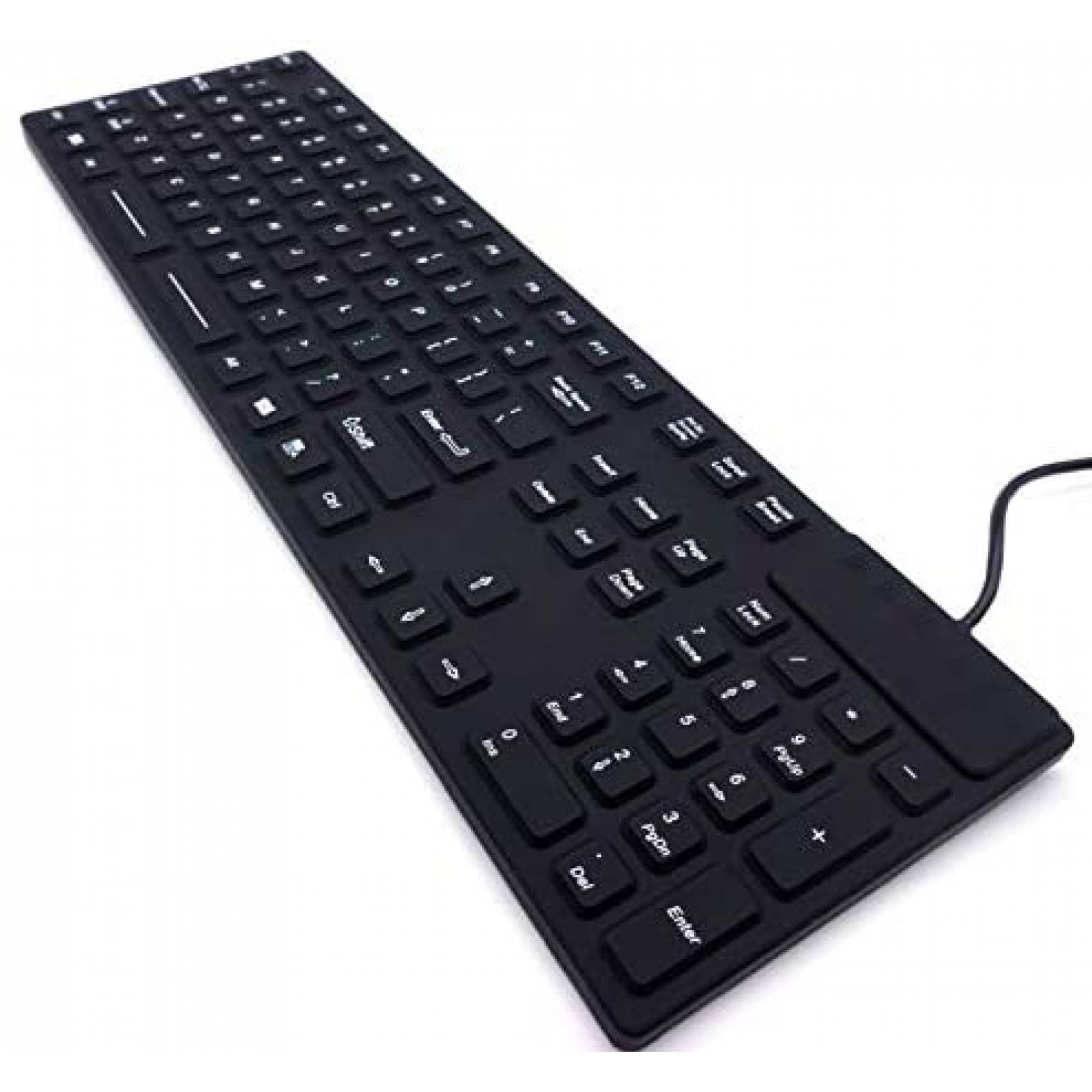 Teclado DSI IKB105 Impremeable industrial Silicon -Negro