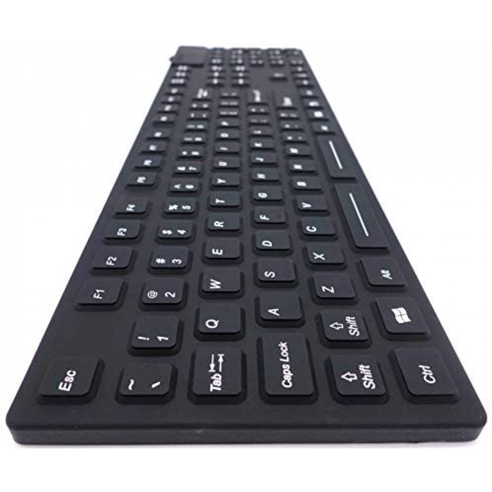 Teclado DSI IKB105 Impremeable industrial Silicon -Negro