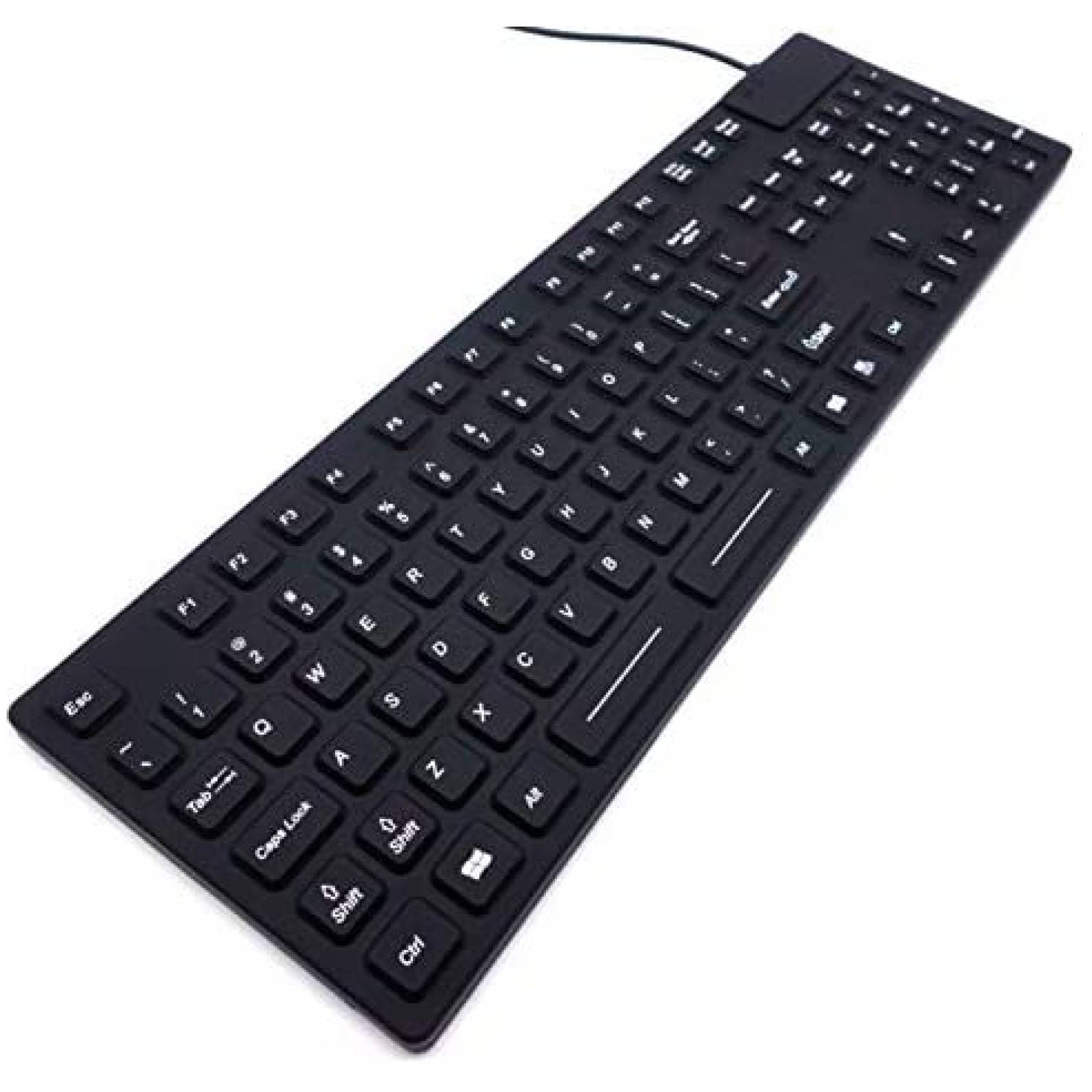Teclado DSI IKB105 Impremeable industrial Silicon -Negro