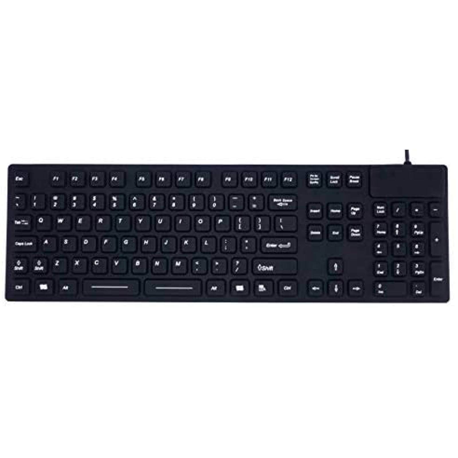 Teclado DSI IKB105 Impremeable industrial Silicon -Negro