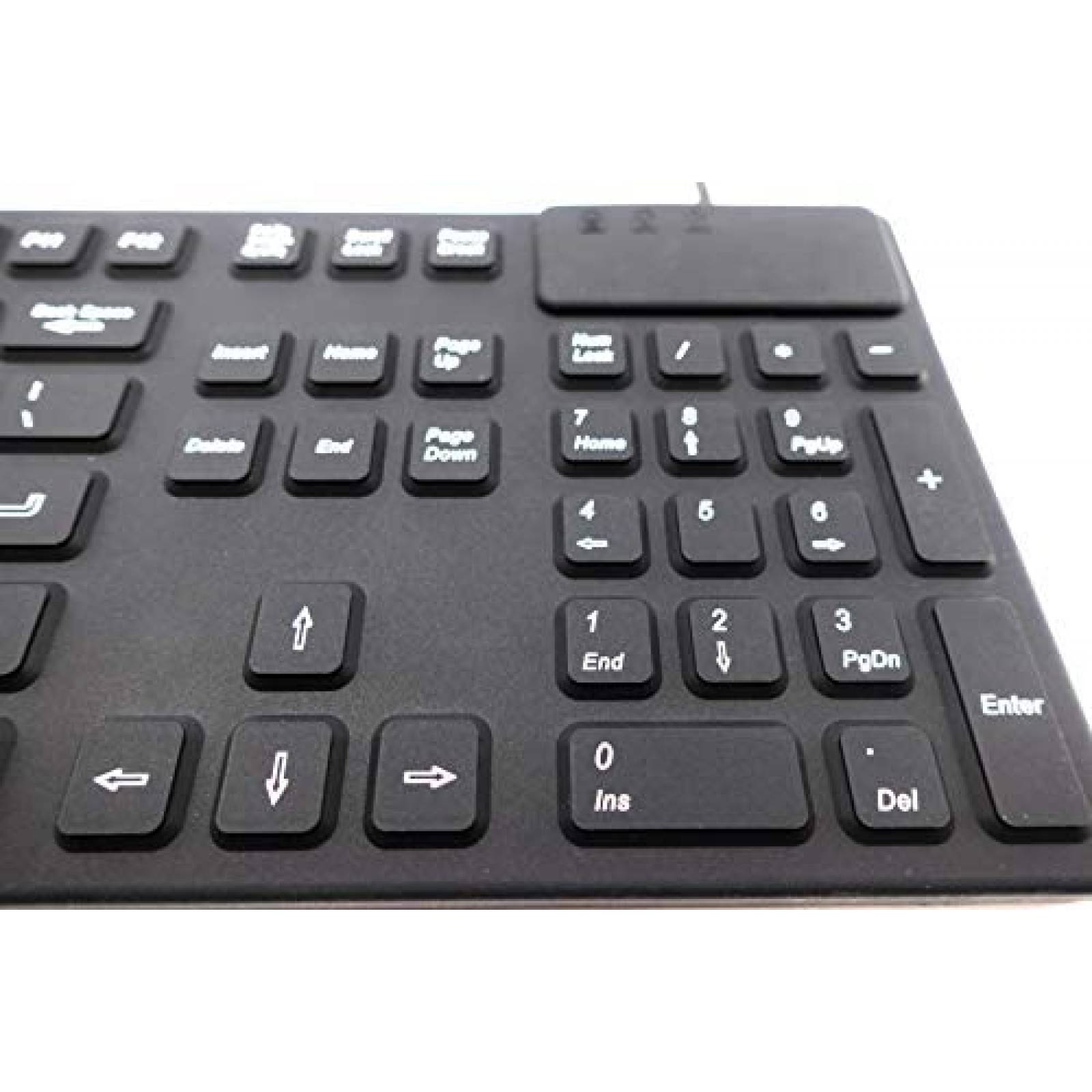 Teclado DSI IKB105 Impremeable industrial Silicon -Negro