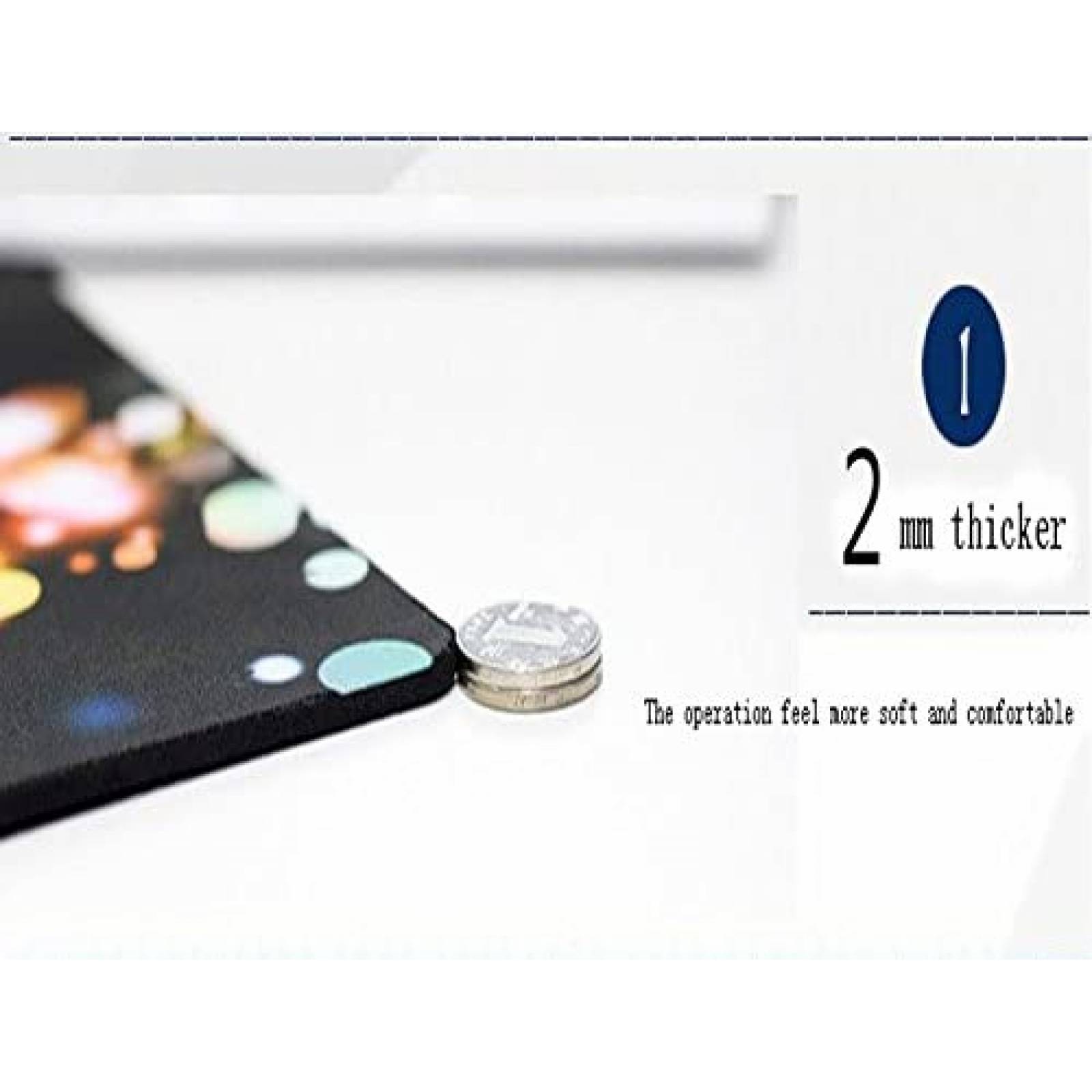 Mouse Pad Perfecone de 22x18cm Mandala -Celeste/Dorado