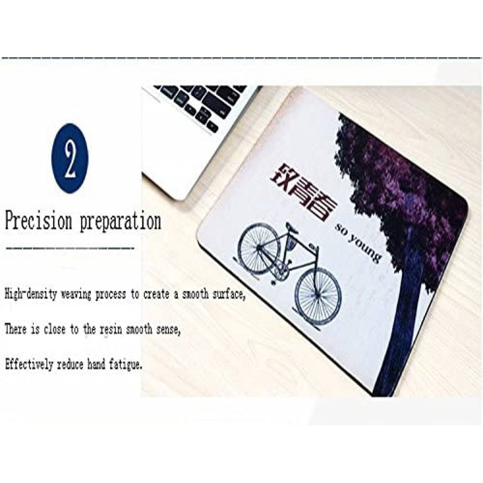 Mouse Pad Perfecone de 22x18cm Mandala -Celeste/Dorado