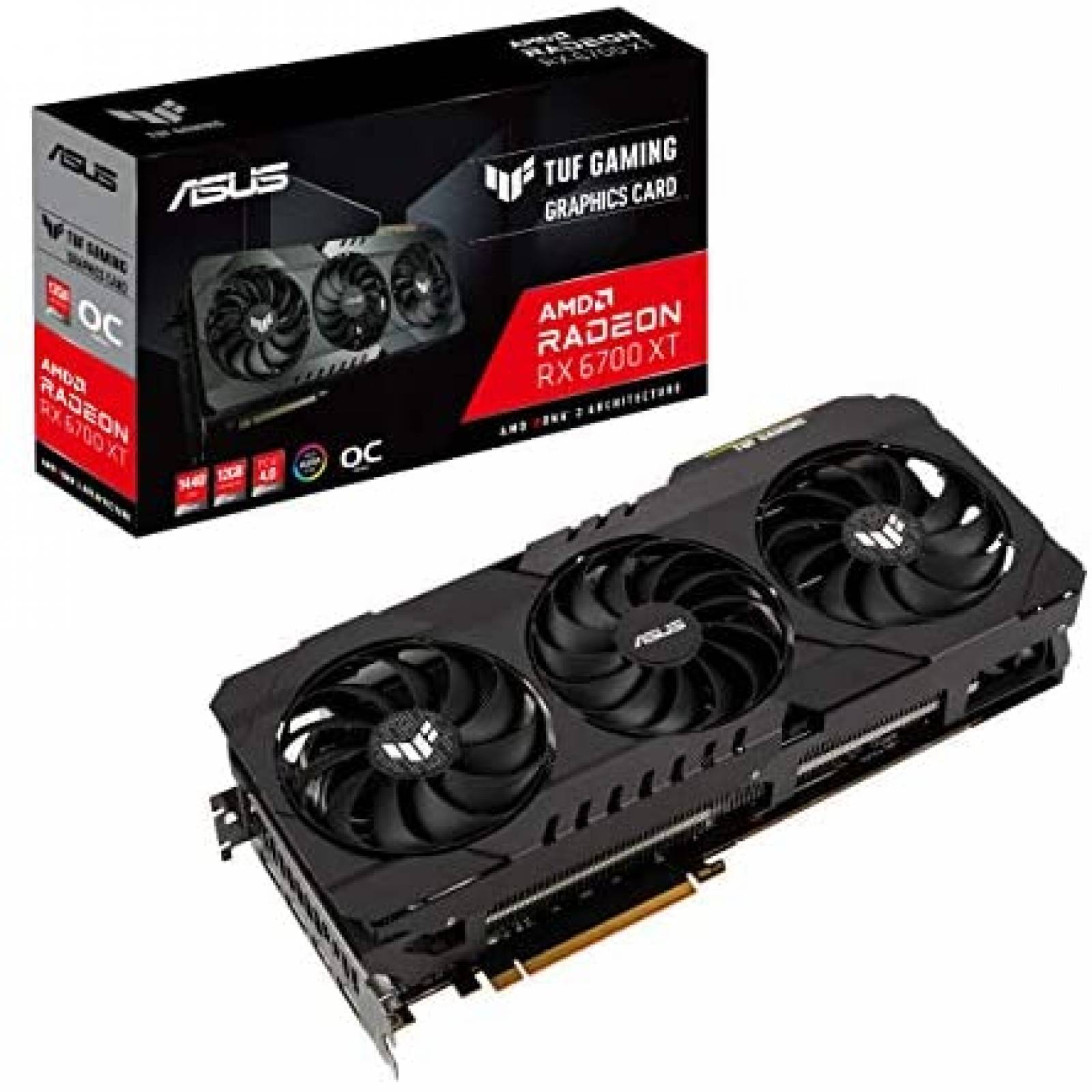 Tarjeta grafica ASUS AMD Radeon RX 6700 XT 12GB -Negro