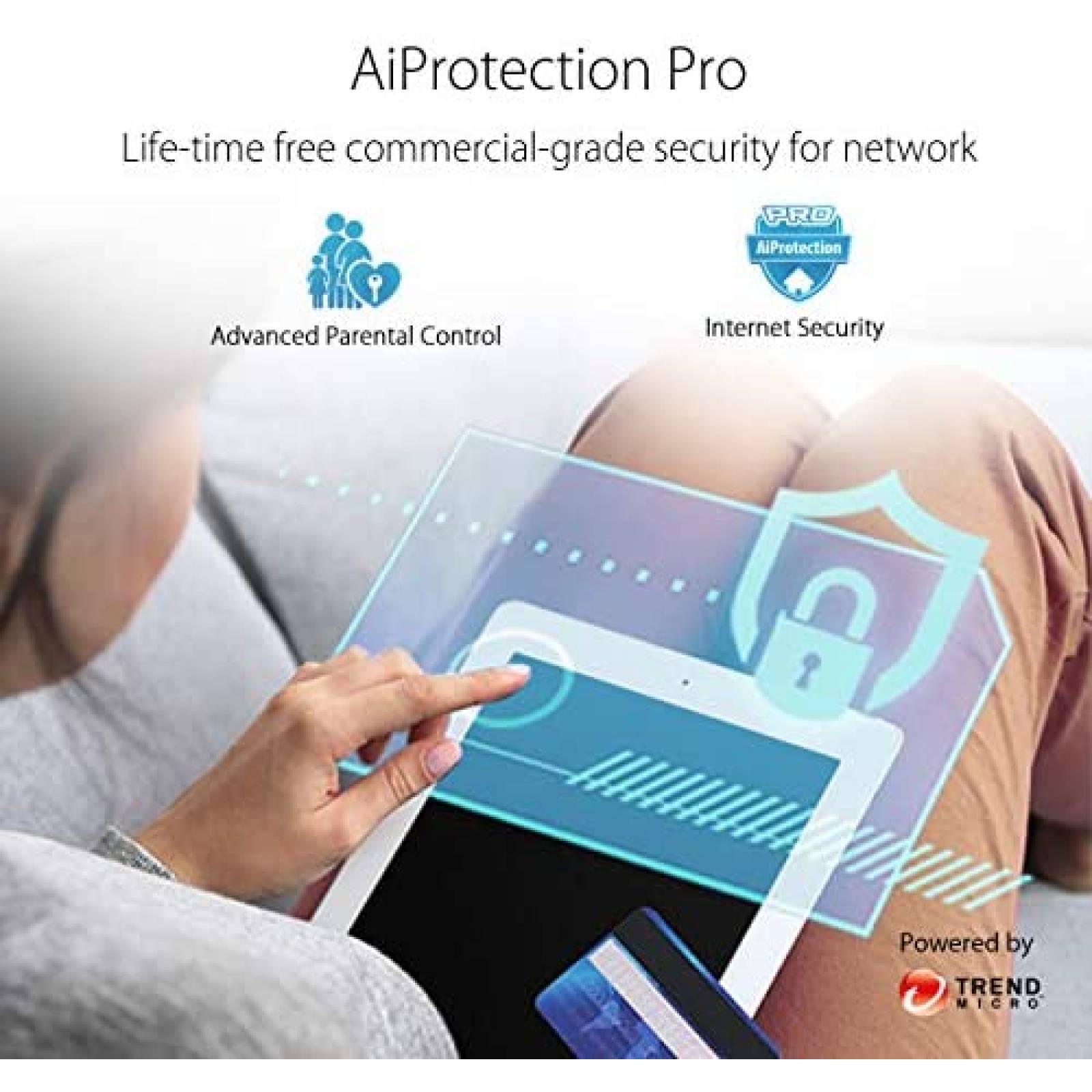 Router ASUS RT-AX86U 802.11ax/2.5G/de 2500 m2 -Rojo