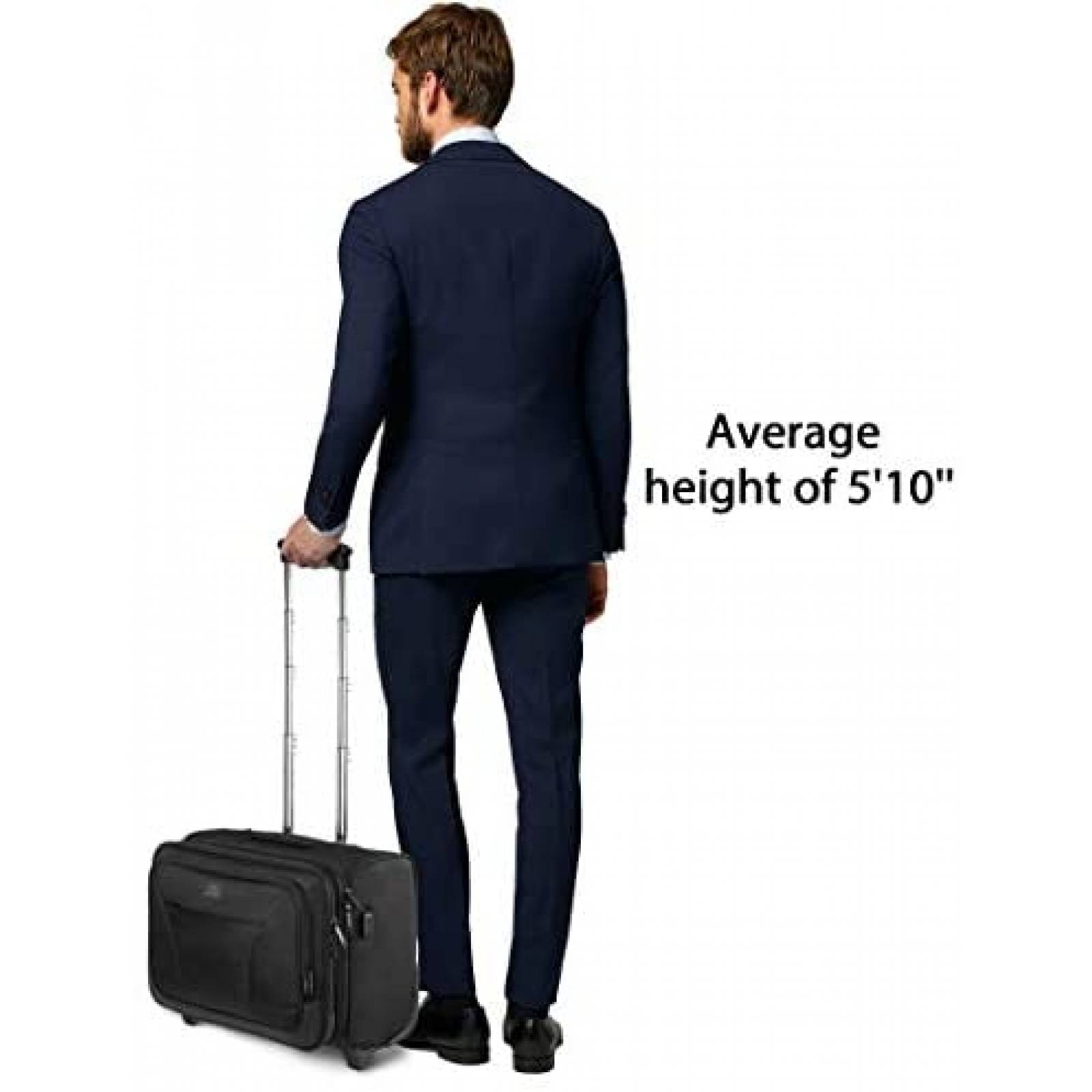 Mochila de Ruedas Matein para Laptop de 17'' -Negro