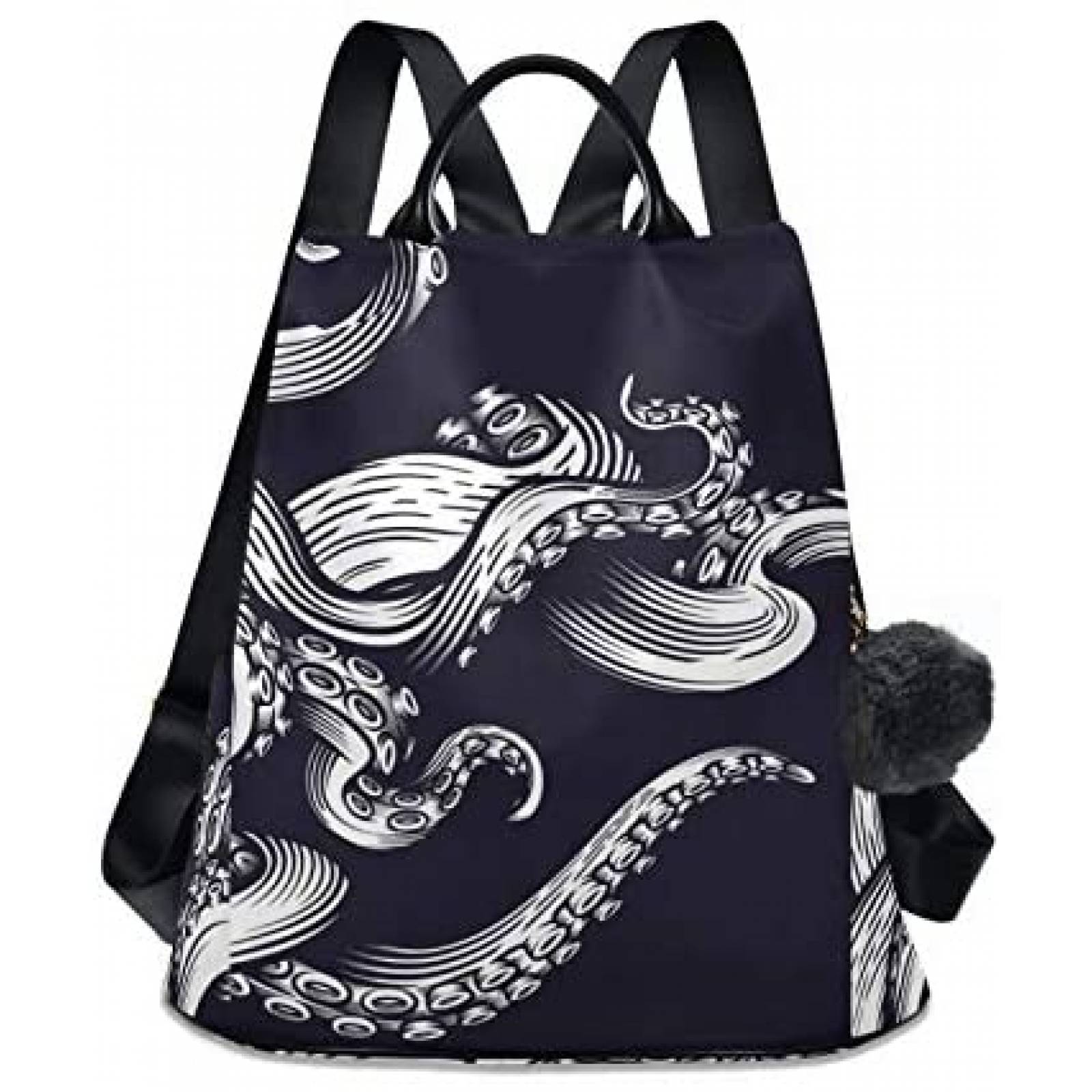Bolsa ALAZA Pulpo Trasera Mujer Hombro 13.4x5.9x15" -Azul