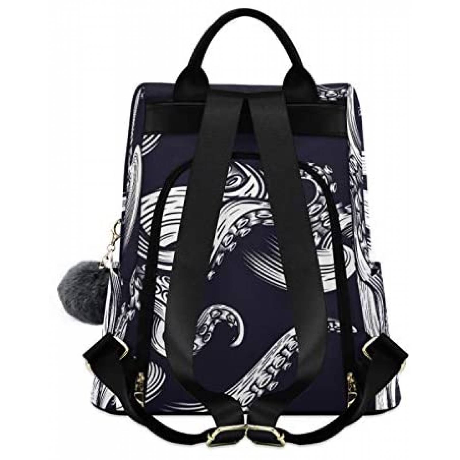 Bolsa ALAZA Pulpo Trasera Mujer Hombro 13.4x5.9x15" -Azul