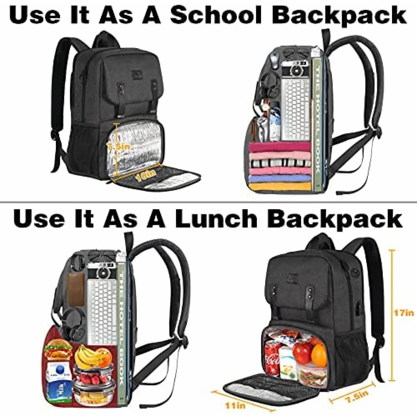 Mochila MATEIN para portatiles 15.6" refrigeracion aislada