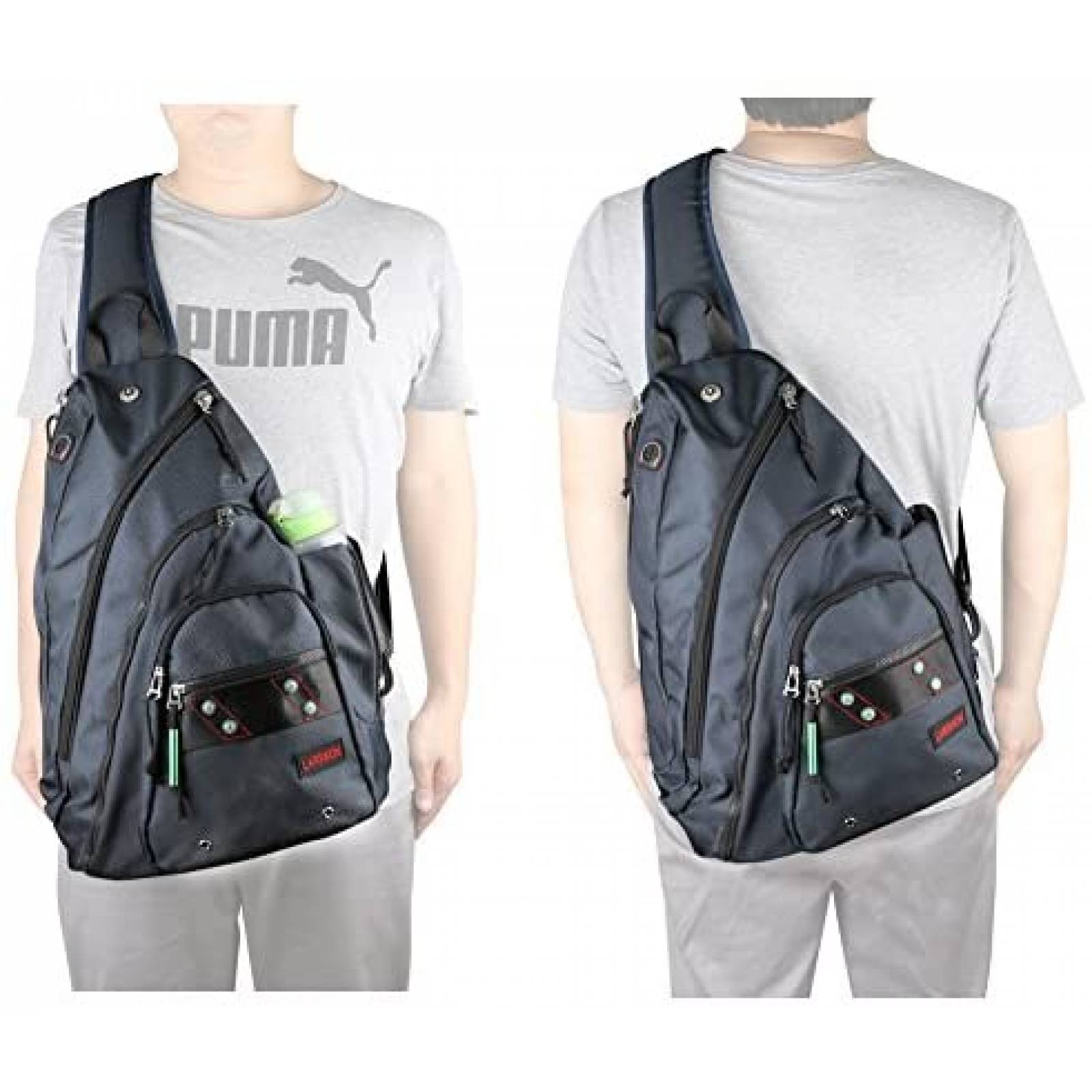 Mochila Larswon Sling para Hombre 29 x 49 x 18 cm -Negro