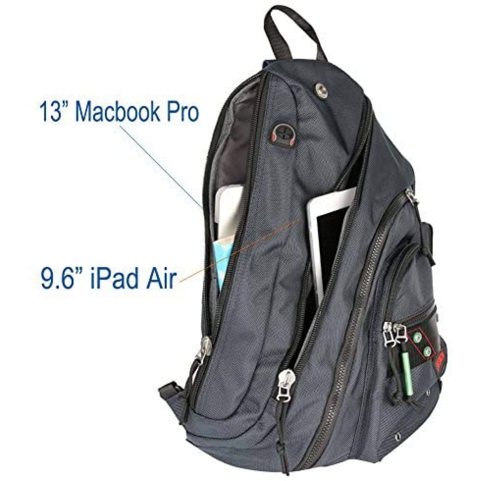 Mochila Larswon Sling para Hombre 29 x 49 x 18 cm -Negro