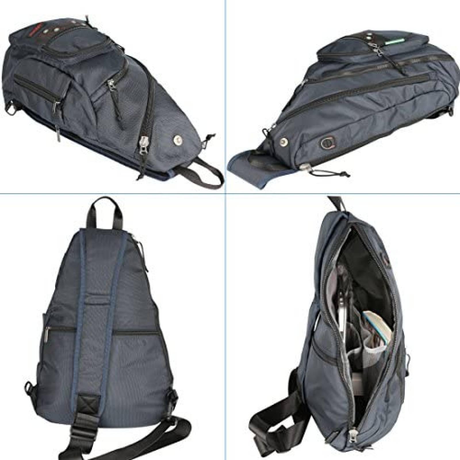 Mochila Larswon Sling para Hombre 29 x 49 x 18 cm -Negro