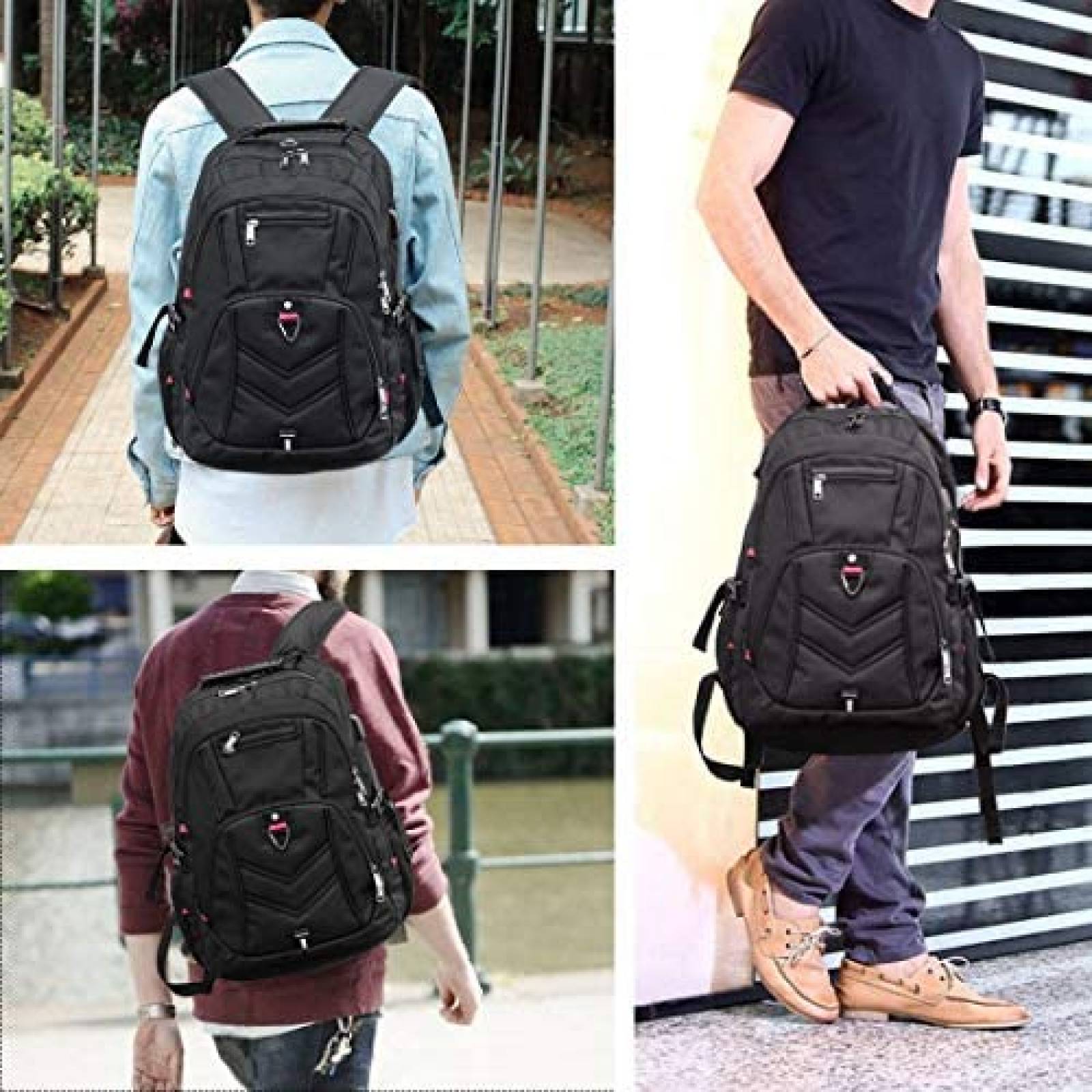 Mochila Laptop NEWHEY 9901 17" Trasera Impermeable -Negro