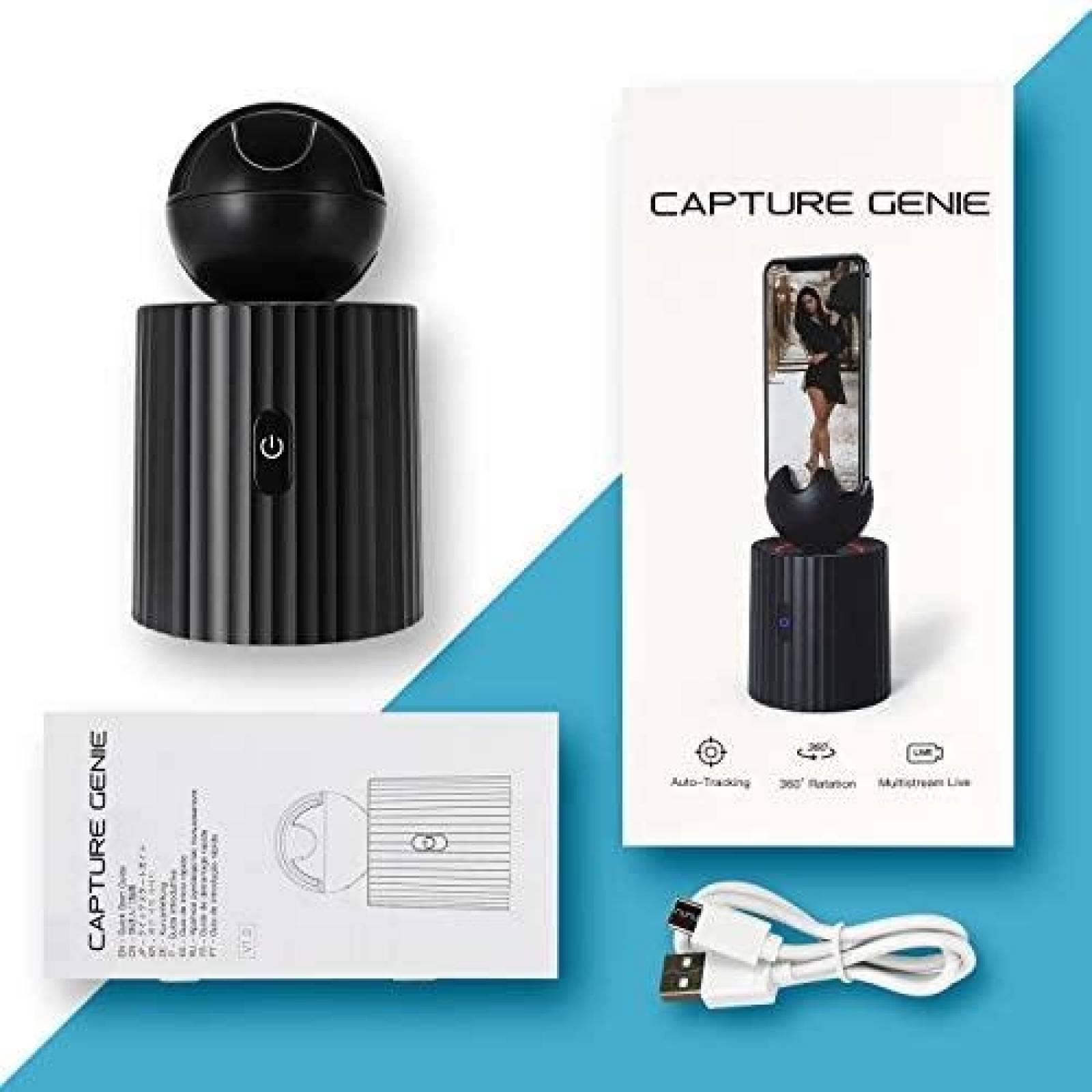 Estabilizador Para Telefono Rainco iPhone Android 360 Negro