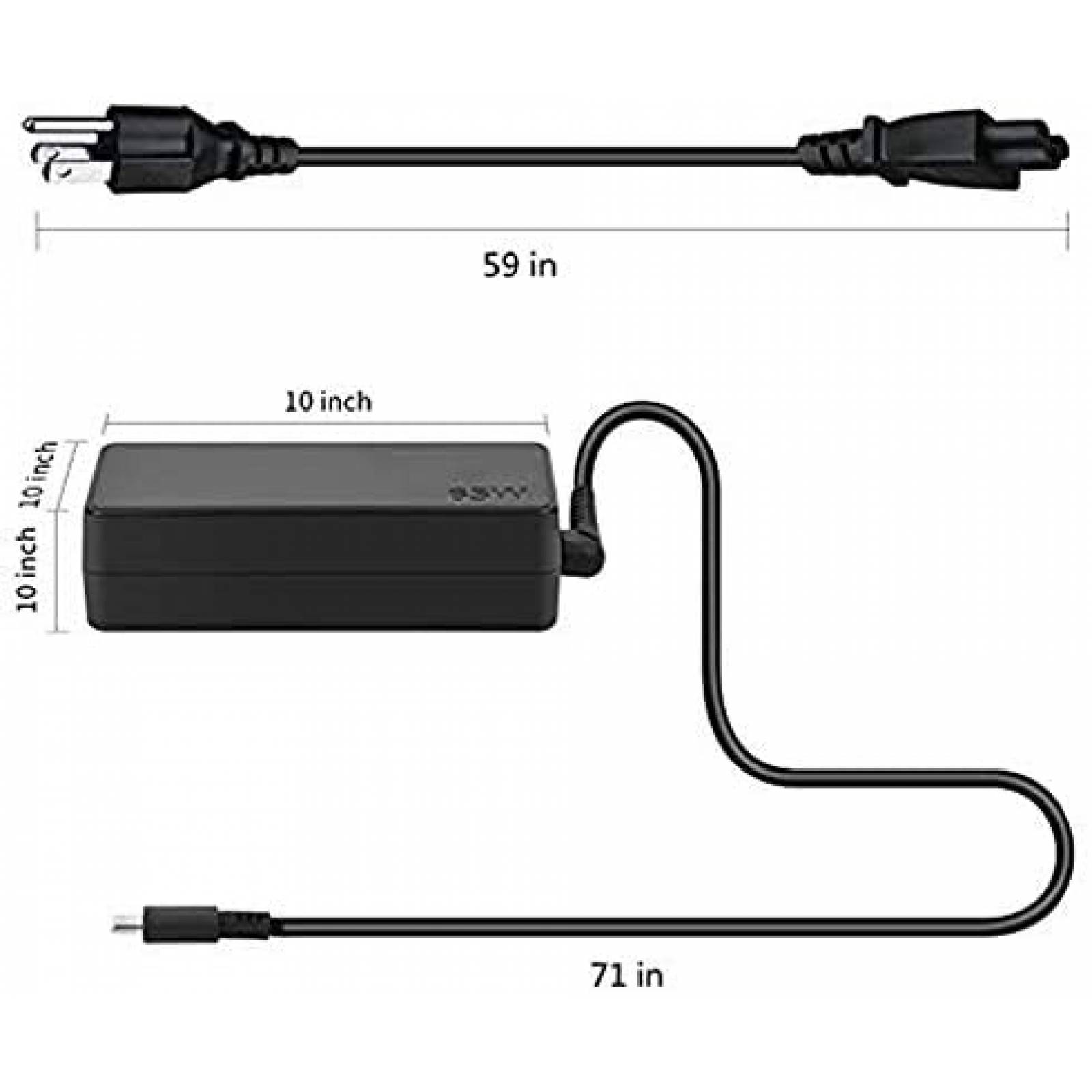 Cargador Generico SL195334 65W 100V-240V 50-60Hz -Negro