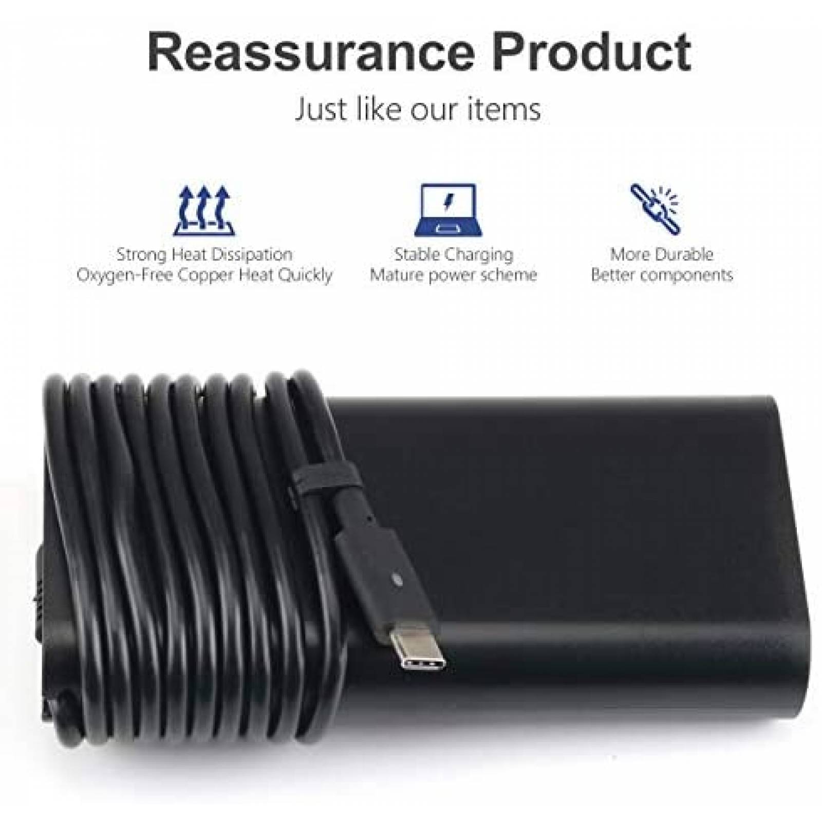 Cargador para Laptop Goviola Dell Latitude 11 USB C 90W 65W