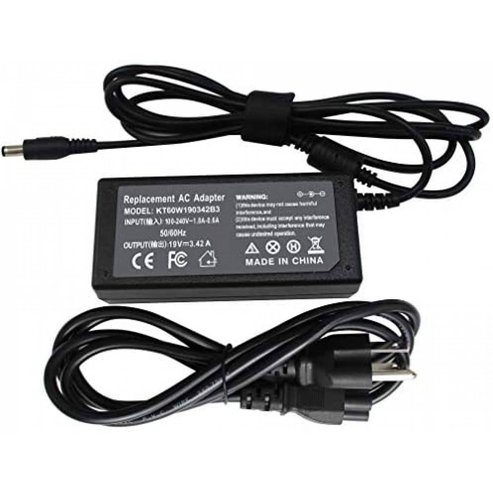 Cargador Universal LNOCCIY 65W para Toshiba Satellite -Negro