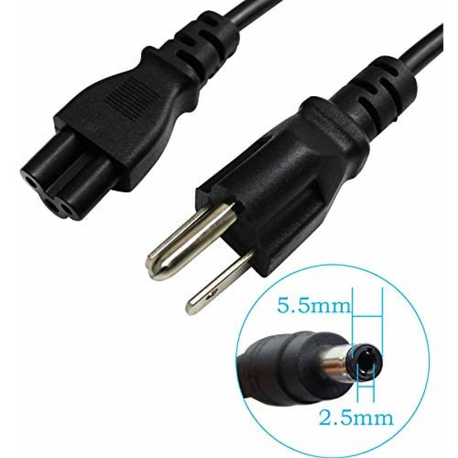 Cargador Universal LNOCCIY 65W para Toshiba Satellite -Negro