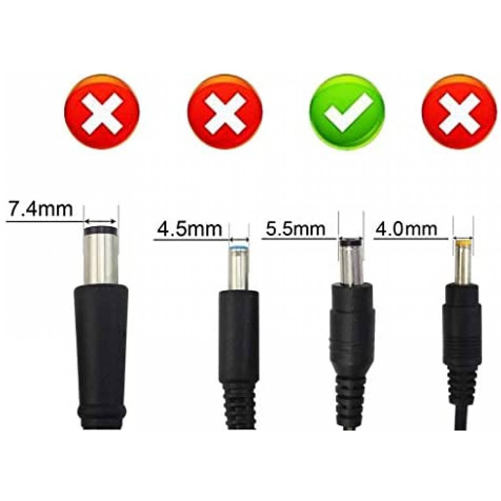 Cargador Universal LNOCCIY 65W para Toshiba Satellite -Negro