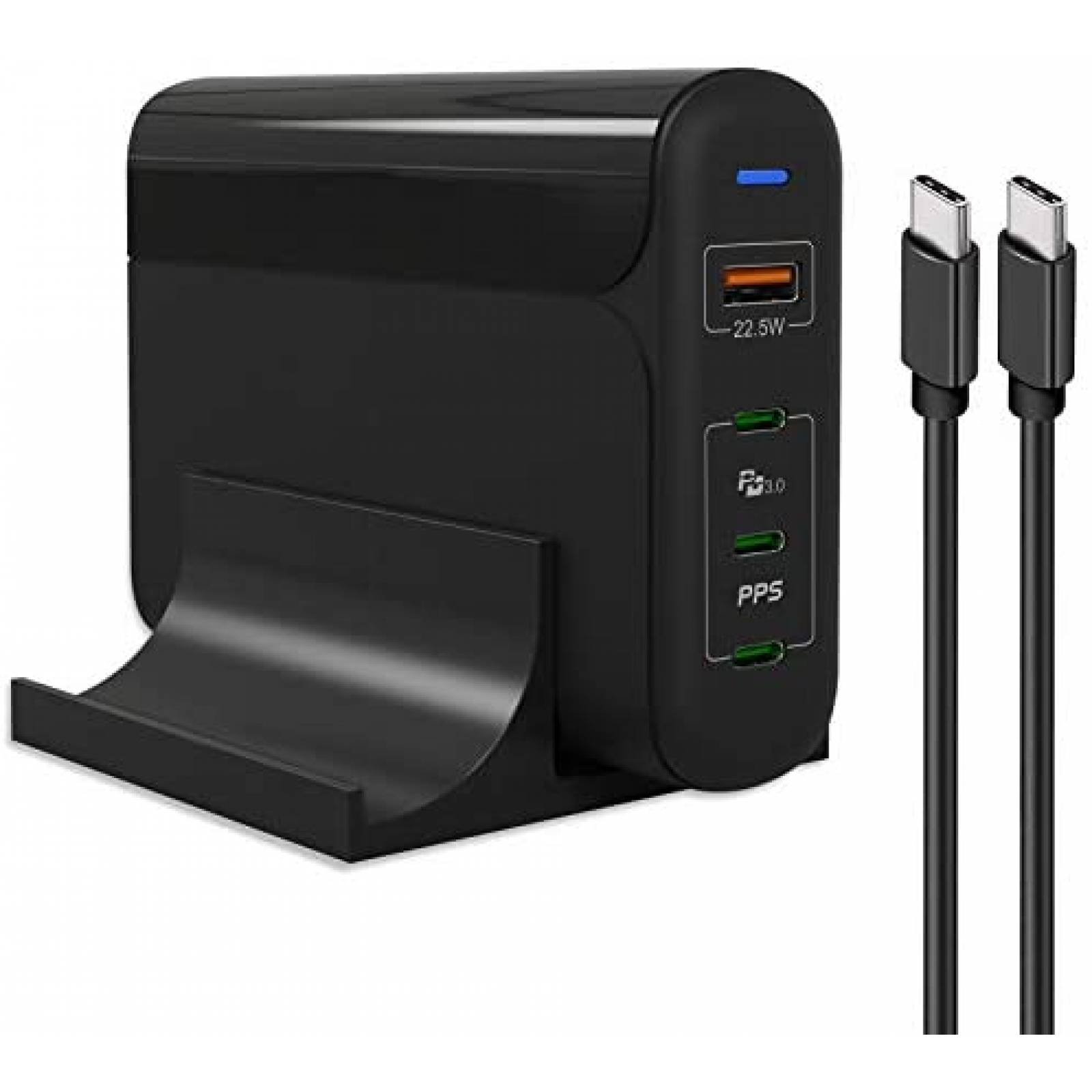 Fuente de poder HUNDA A2002 USB C Carga rapida -Negro