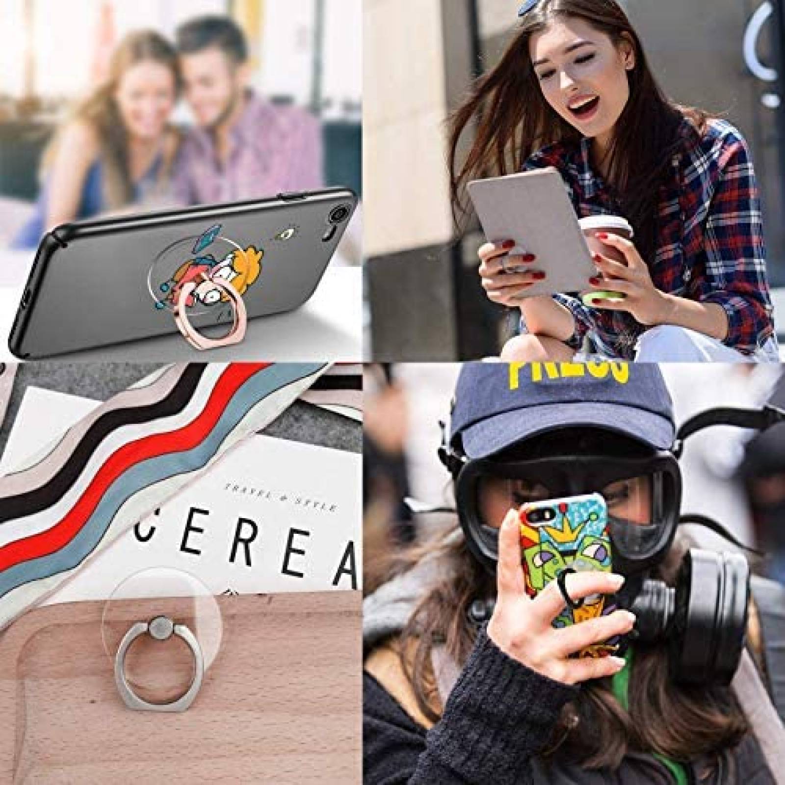 Soporte para celular de anillo DFsucces Paquete de 2