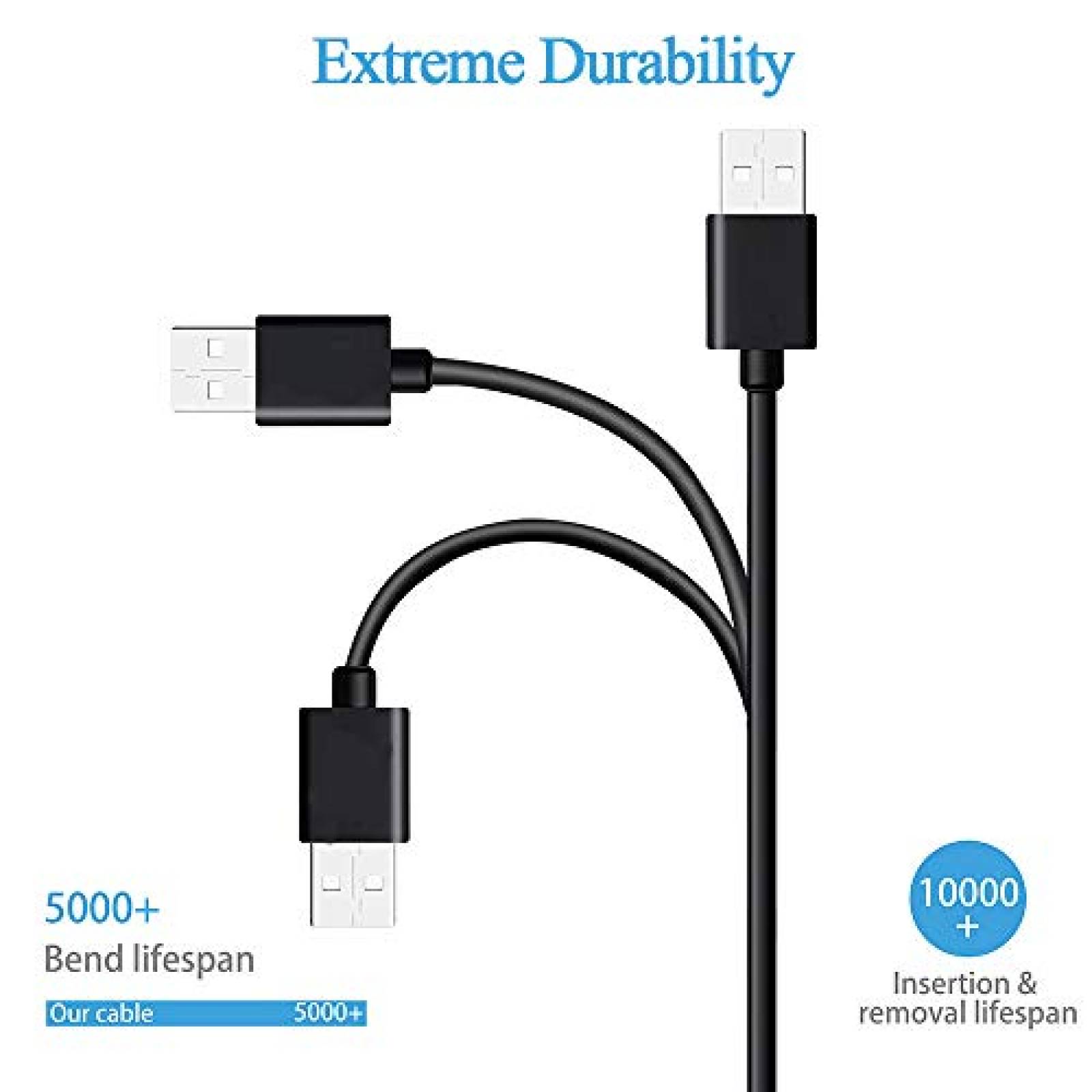 Cable cargador Olort Galaxy Tab 2 10.1" compatible -Negro