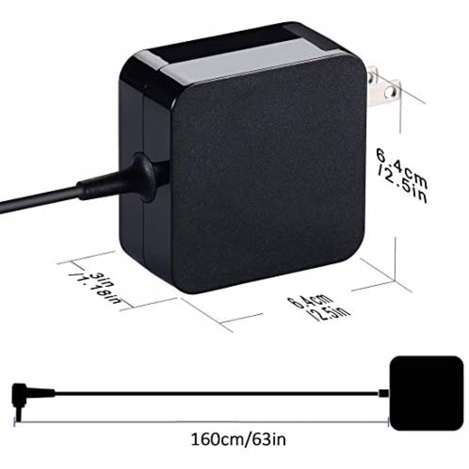 Cargador Generico 100~240V 50~60Hz 19V 2.37A 45W -Negro