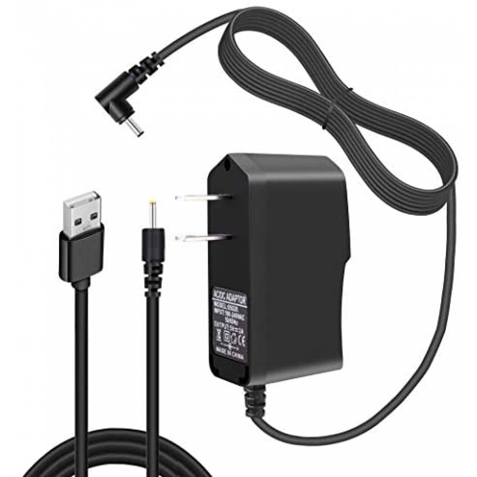 Cargador Generico 100v-240v DC 5V 2000mA 3 ft -Negro