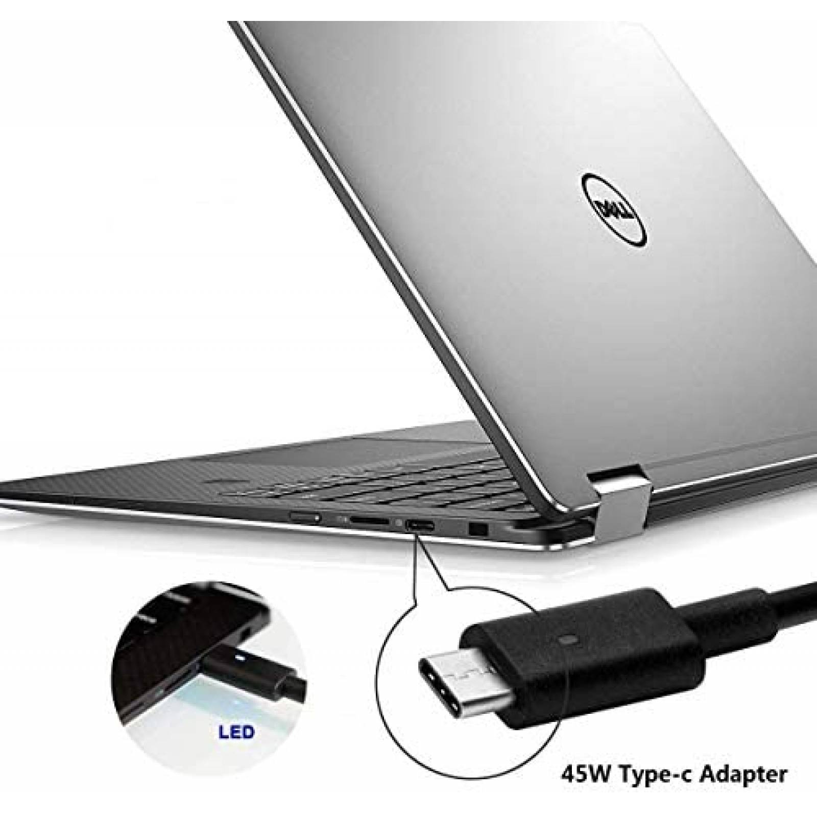 Cargador para laptop Dell Latitude GVKRLXZ 45W 240V -Negro