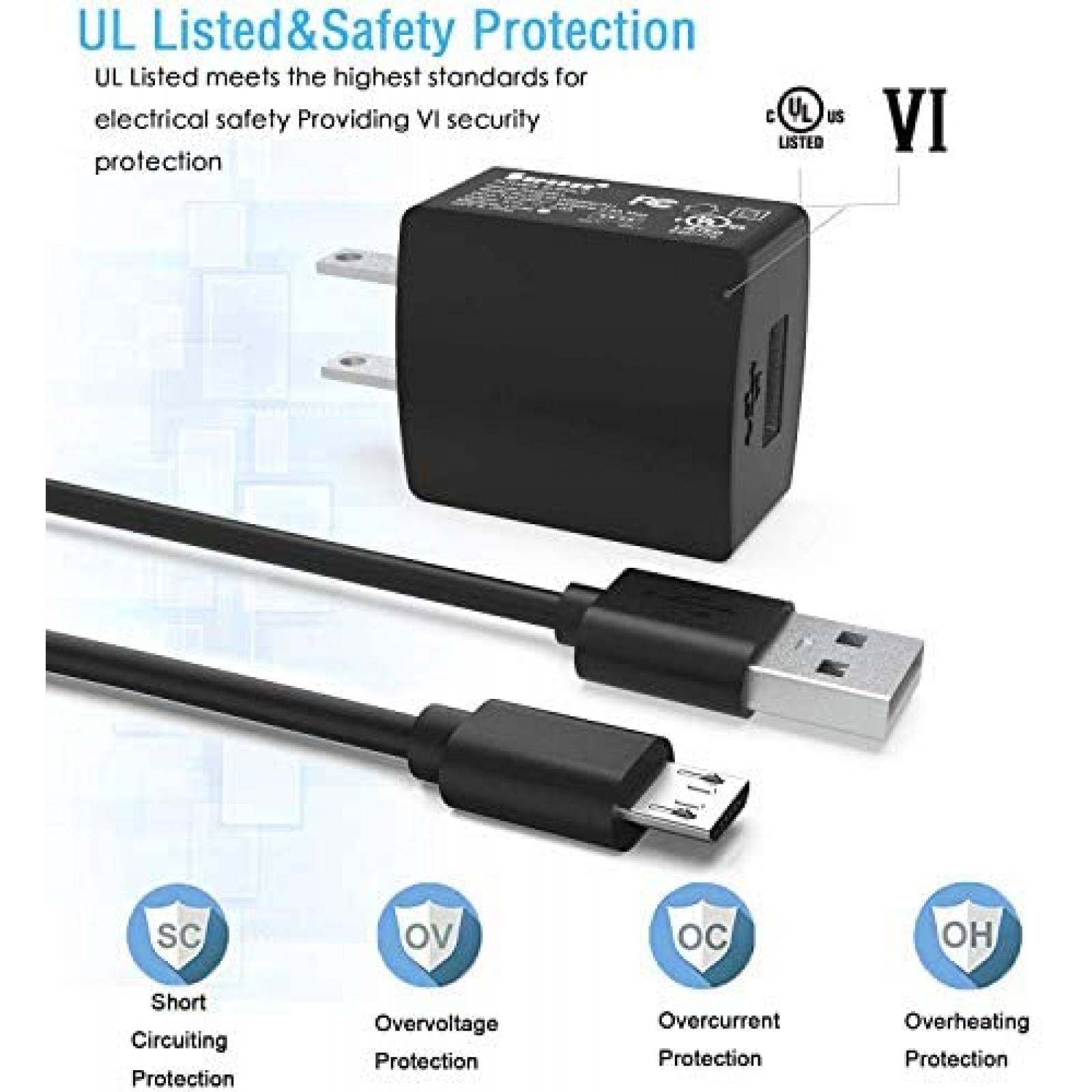 Cargador Superer para Asus Transformer Book Micro USB -Negro