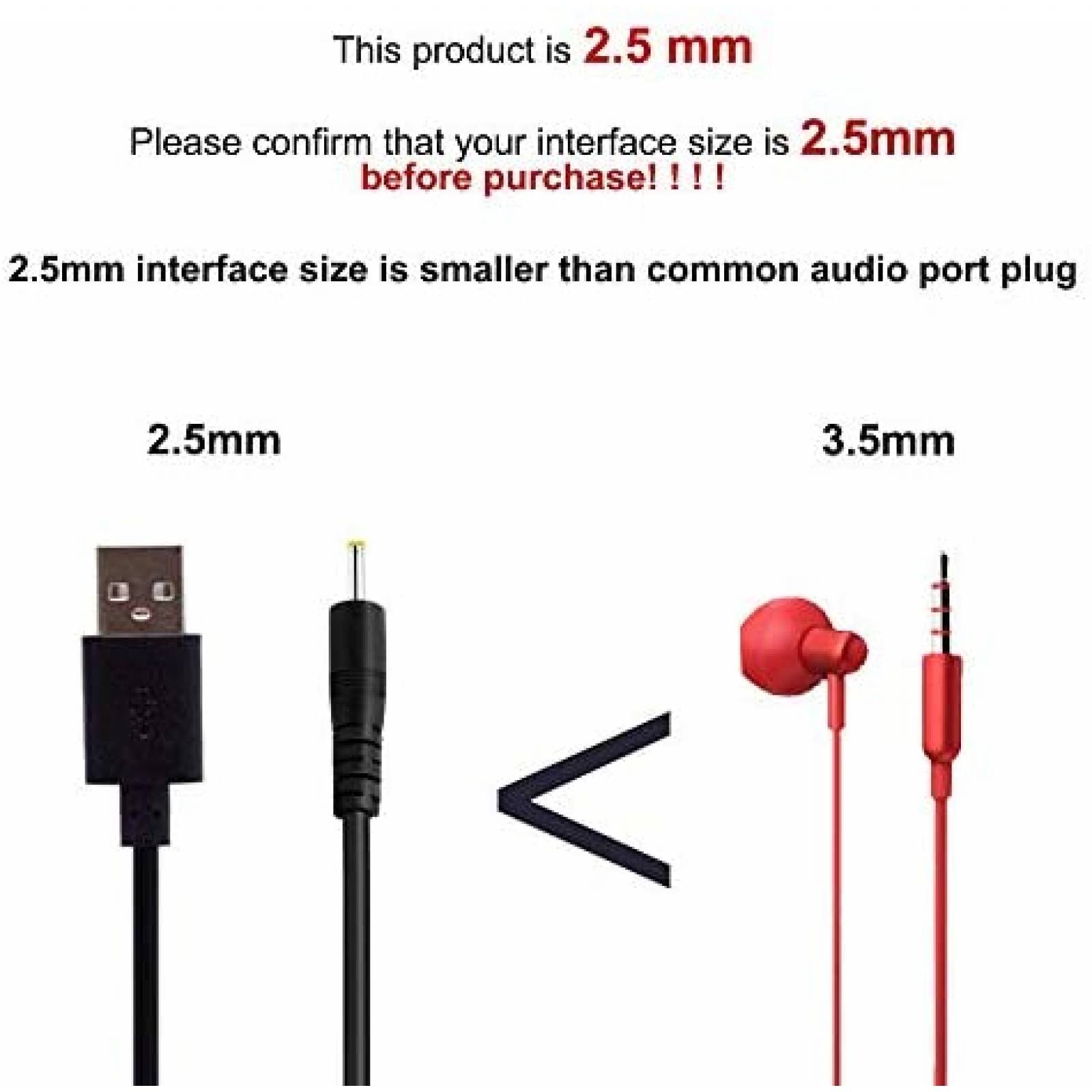 Cargador Superer para RCA 10 Viking Pro de 5 Pies -Negro