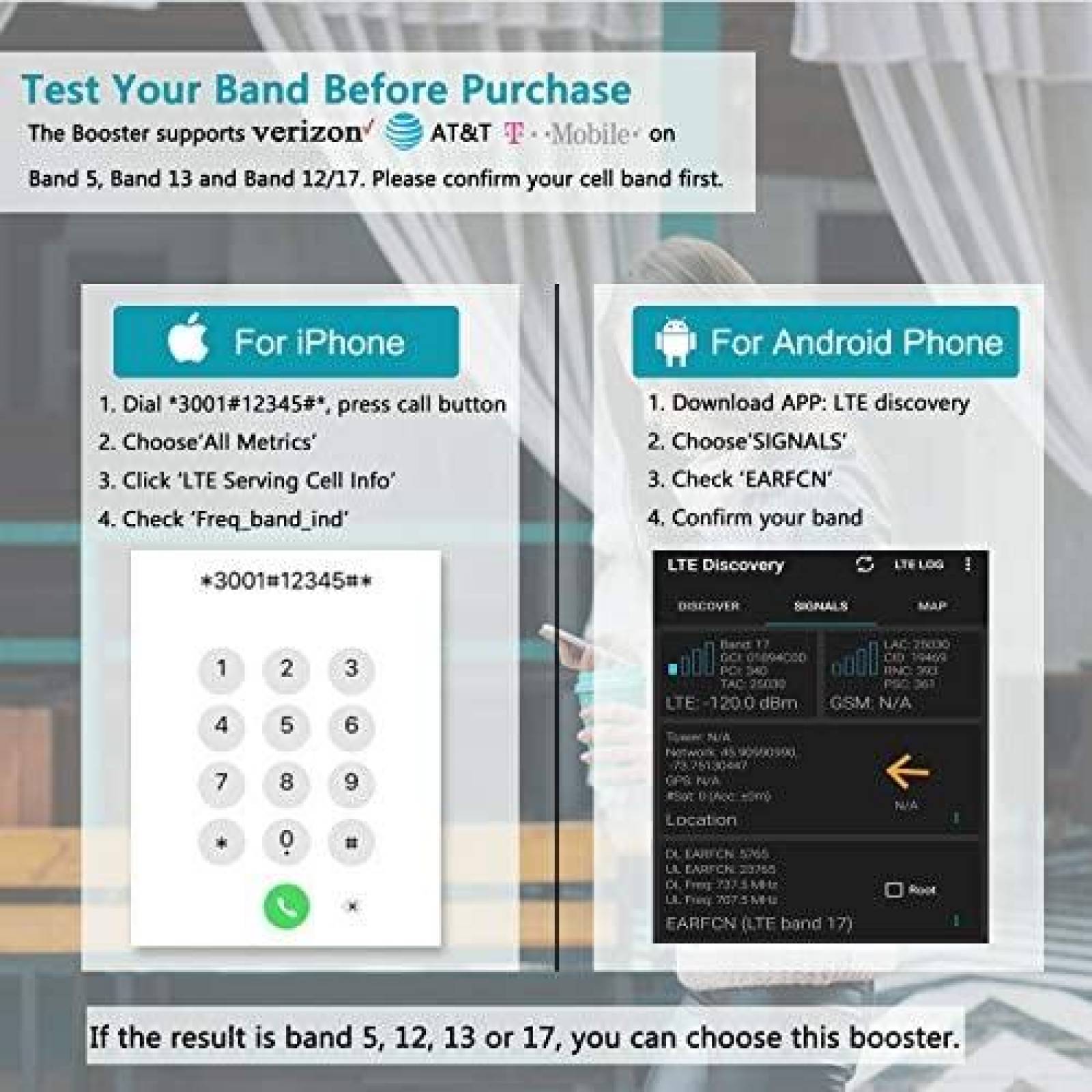 Repetidor amplificador de señal A ANNTLENT de tres bandas