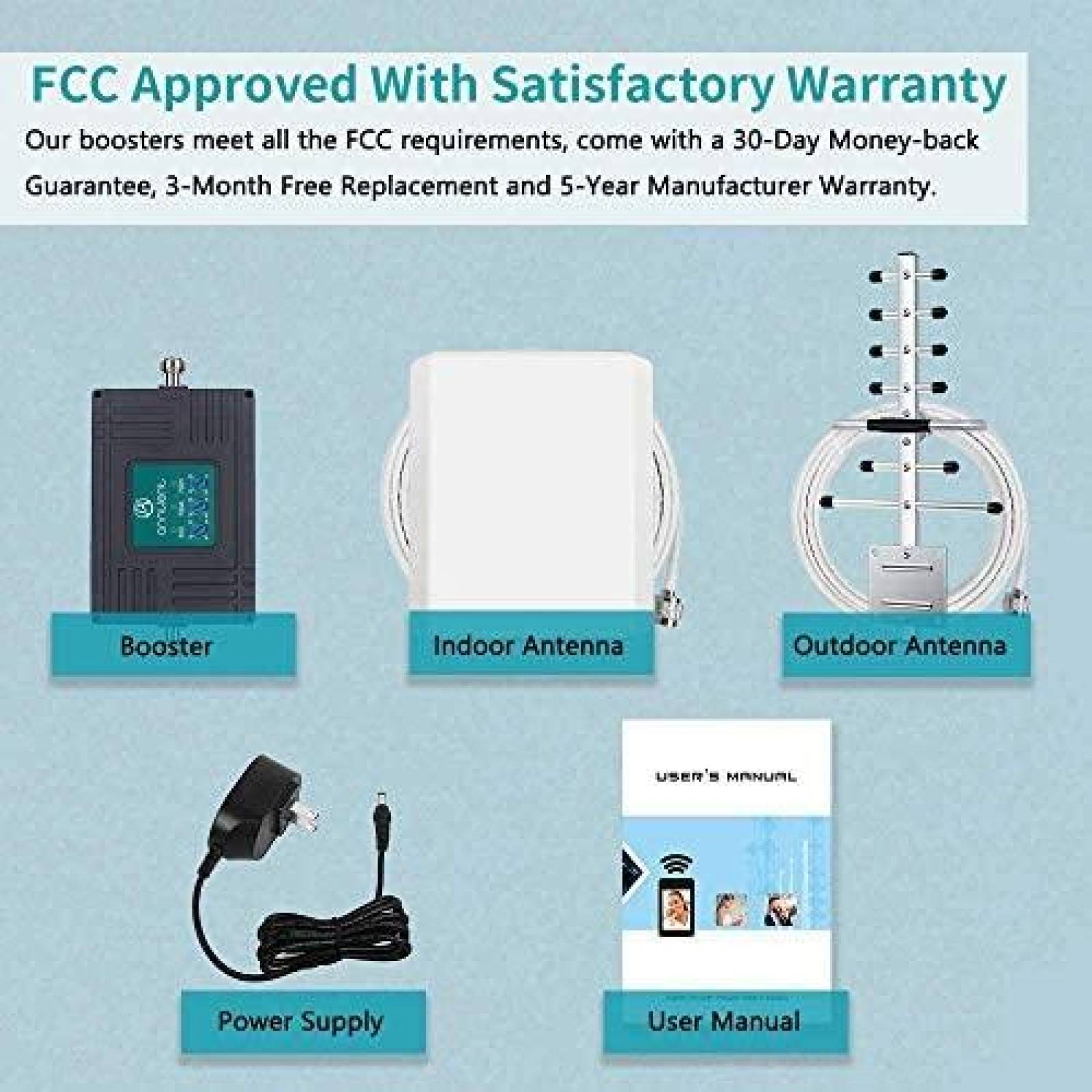 Repetidor amplificador de señal A ANNTLENT de tres bandas