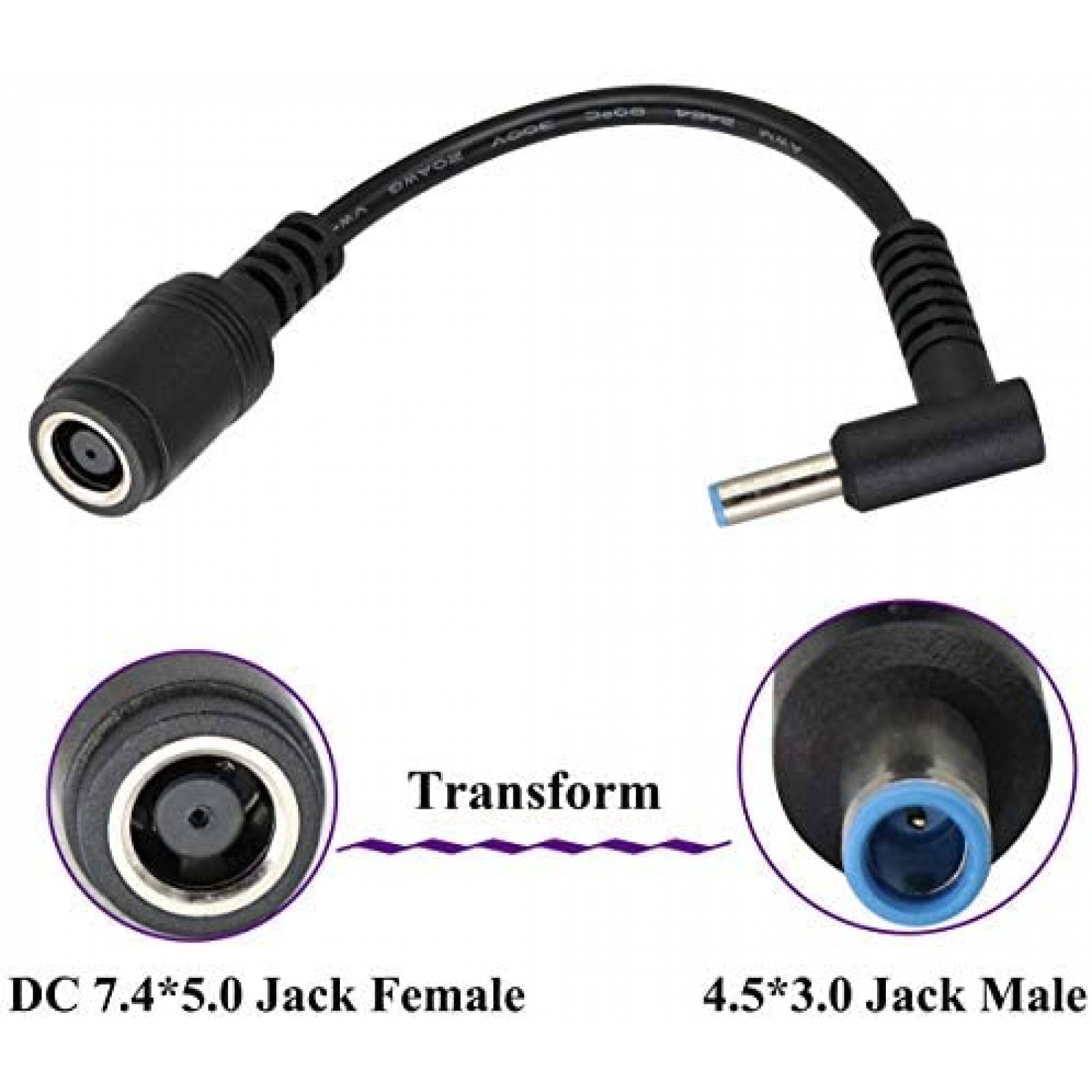 Adaptador cargador AAOTOKK Punta Conector DC 2 unidades
