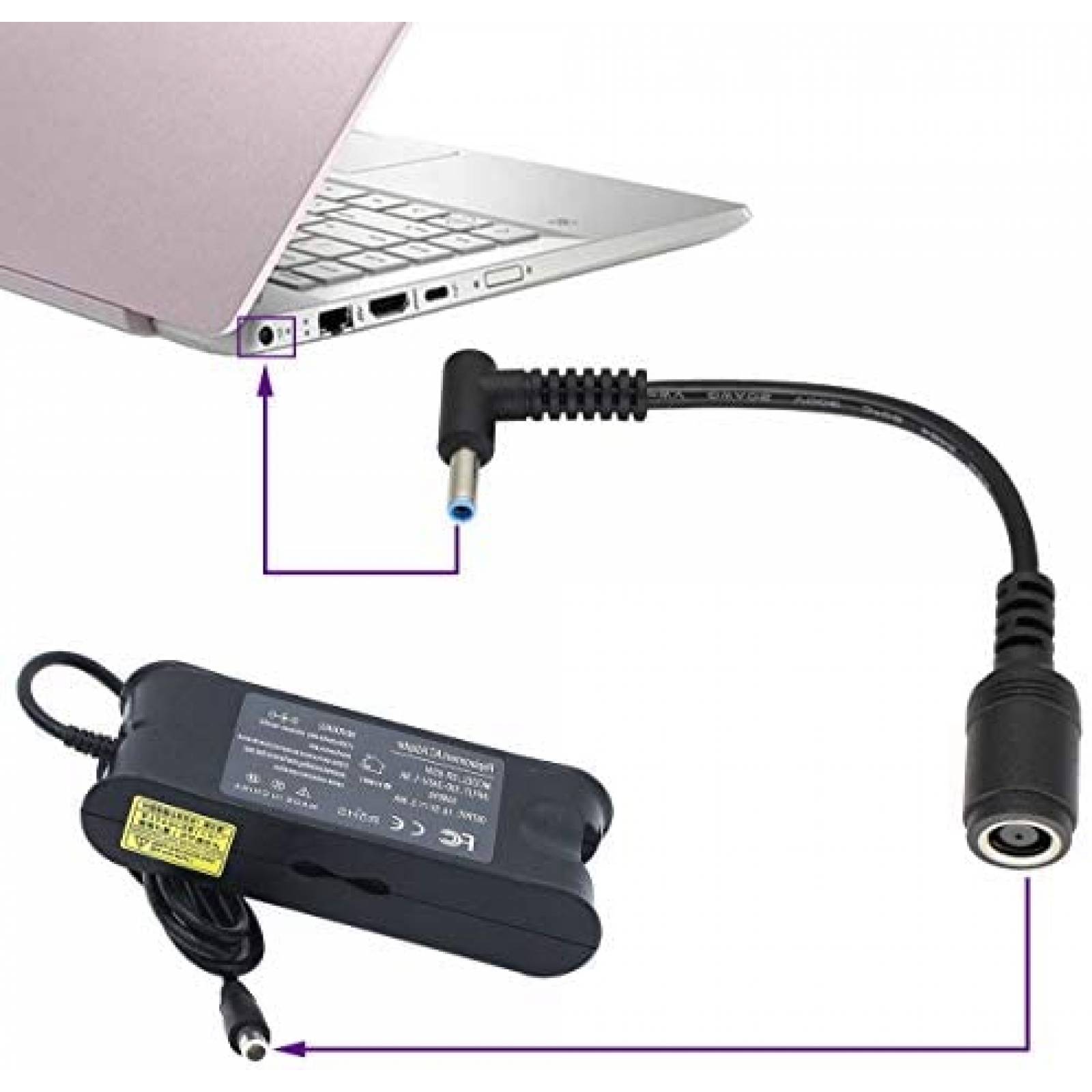 Adaptador cargador AAOTOKK Punta Conector DC 2 unidades