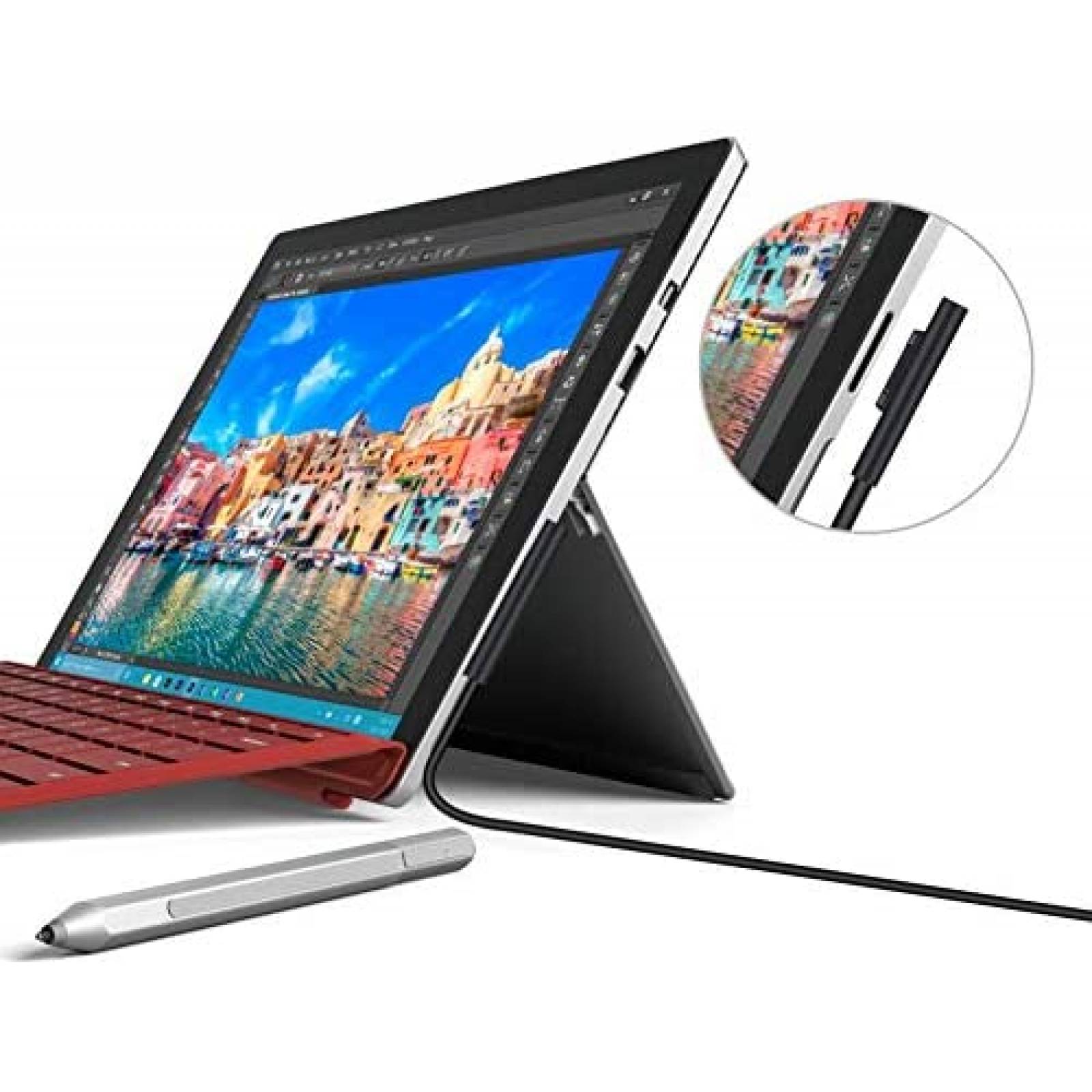 Cargador HOME PUFF para Surface Pro 3/4/6 USB -Negro