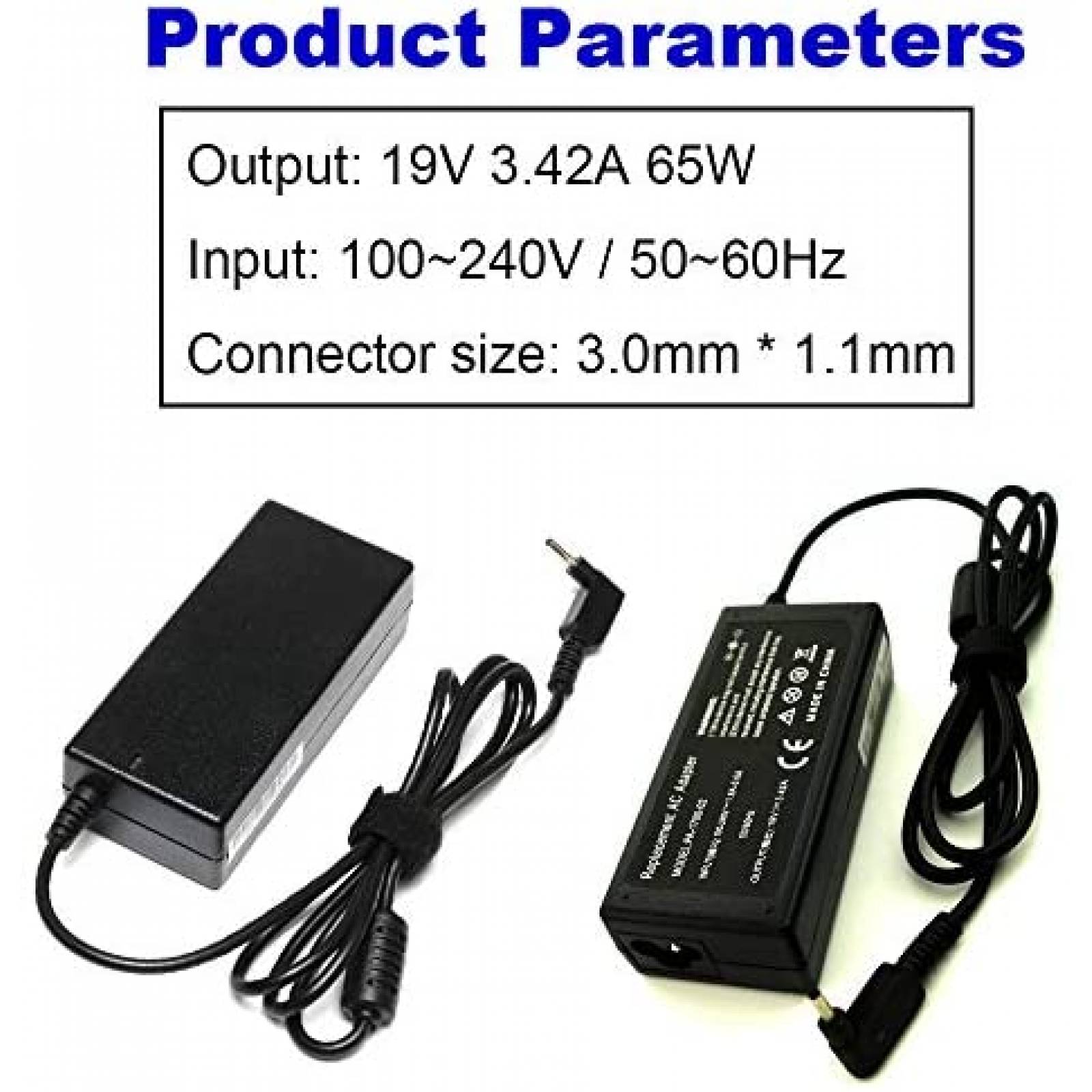 Cargador laptop PIOEVTKA SK90190342 19V 3.42A -Negro