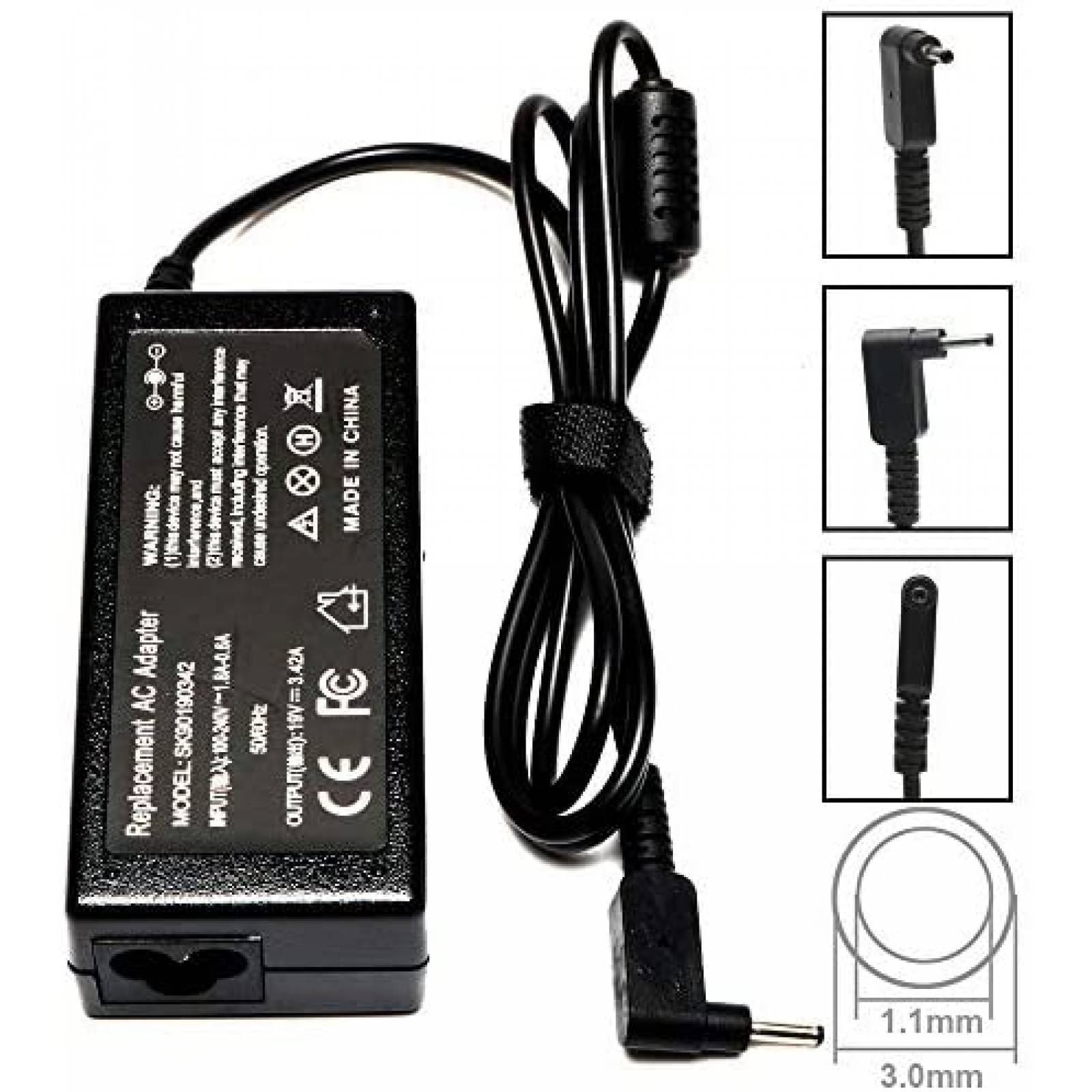 Cargador laptop PIOEVTKA SK90190342 19V 3.42A -Negro