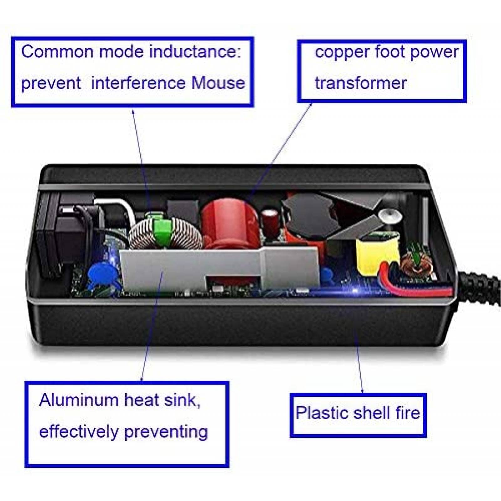 Cargador laptop PIOEVTKA SK90190342 19V 3.42A -Negro